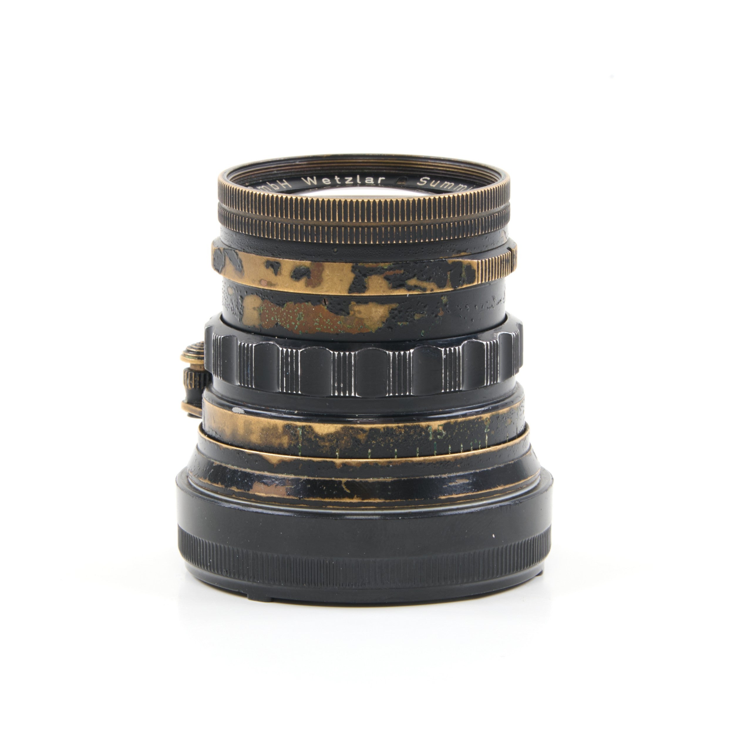 Leitz 50mm f2 Summicron Black Paint Brass Mount Zeldzaam
