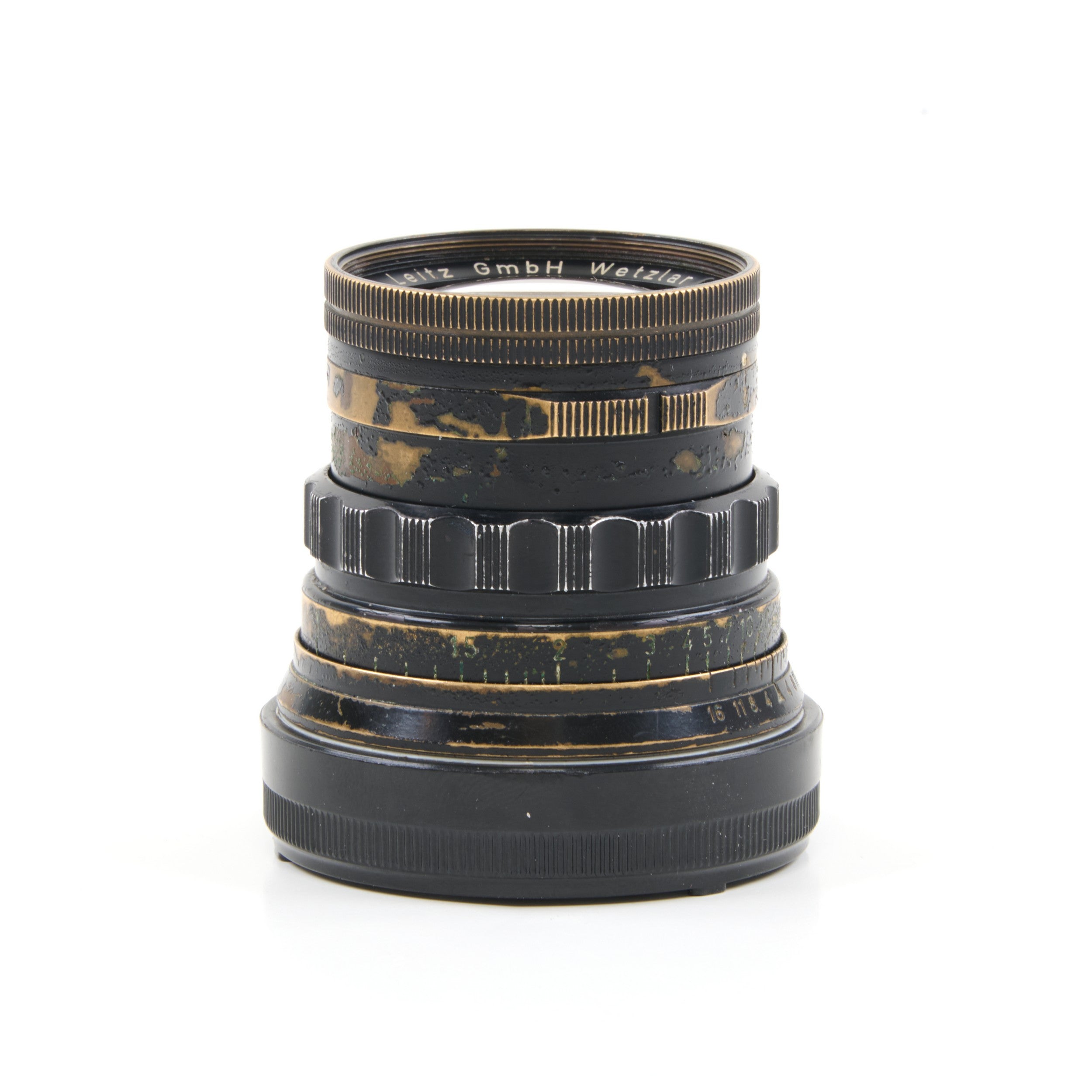 Leitz 50mm f2 Summicron Black Paint Brass Mount Zeldzaam
