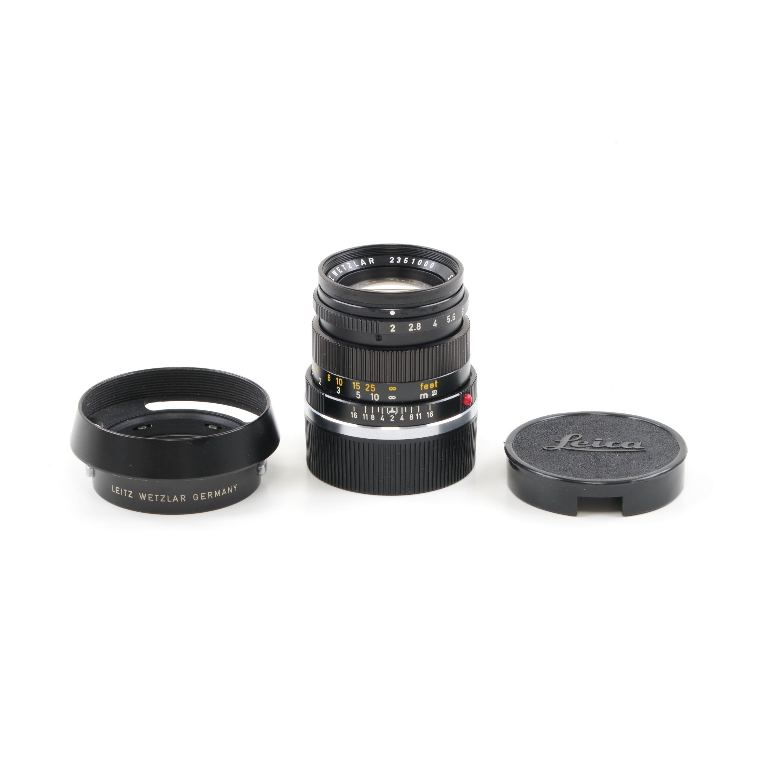 Leitz 50mm f2 Summicron 3e Versie Mooi Serienummer