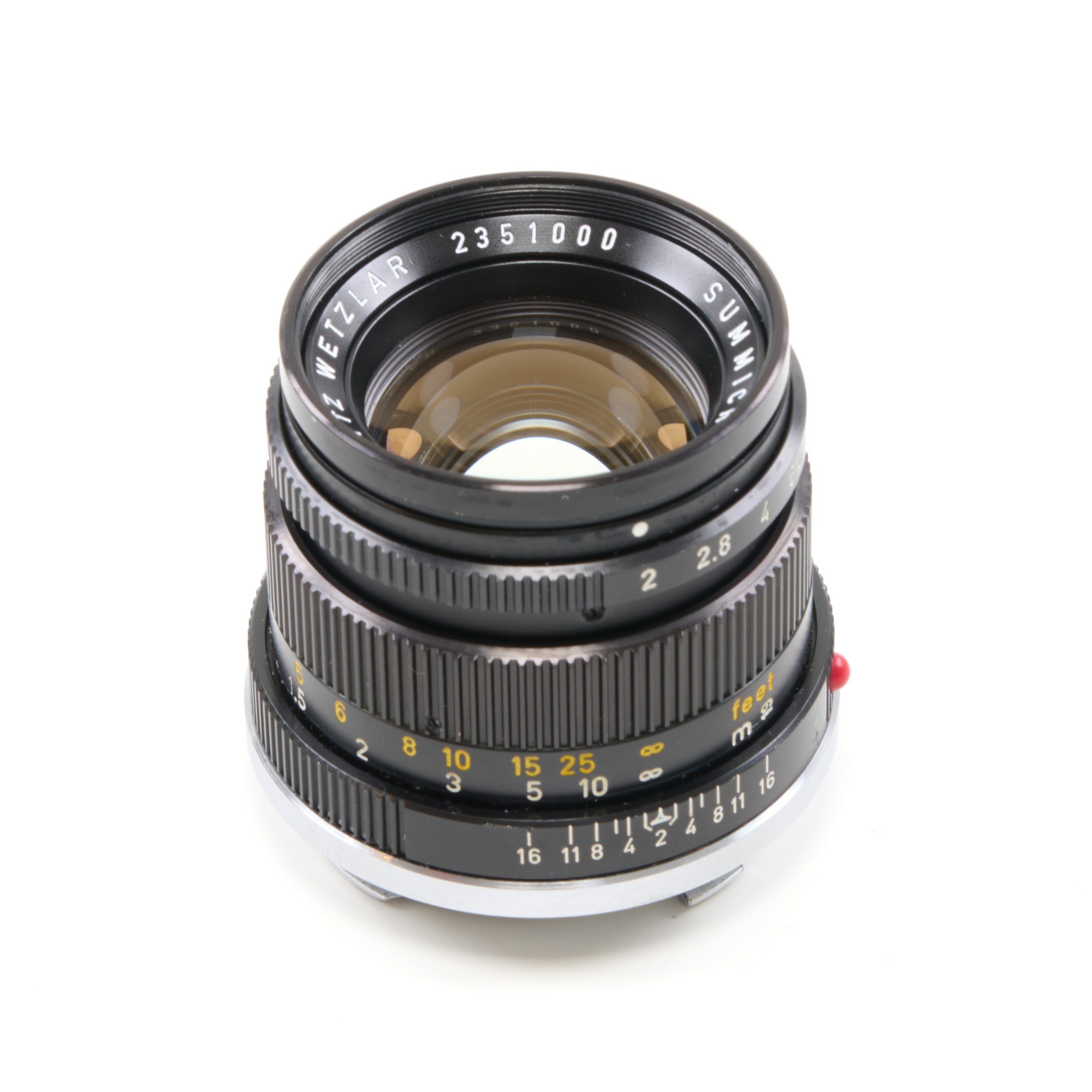Leitz 50mm f2 Summicron 3e Versie Mooi Serienummer