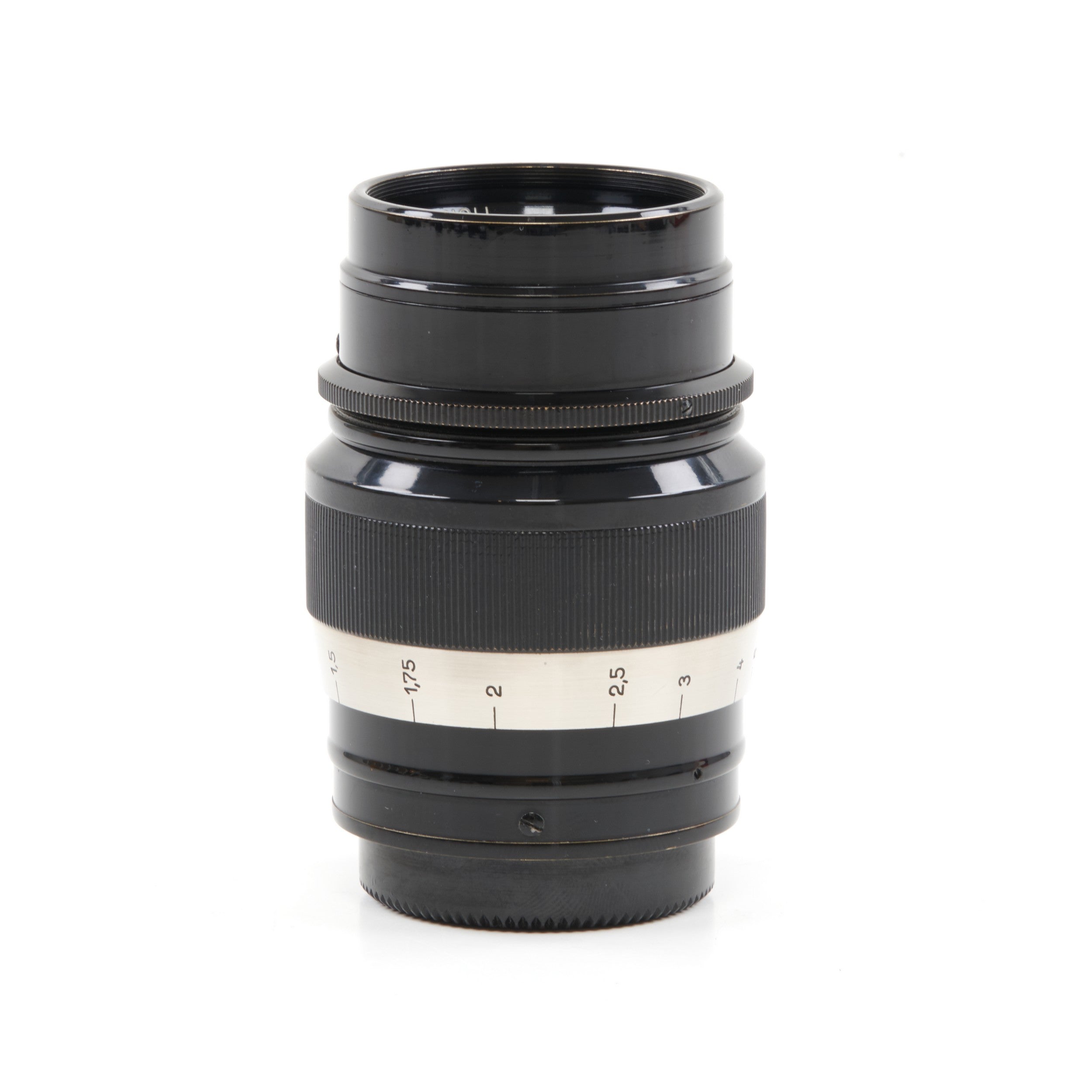Leitz 73mm f1.9 Hektor Zwart Nikkel M39 Set