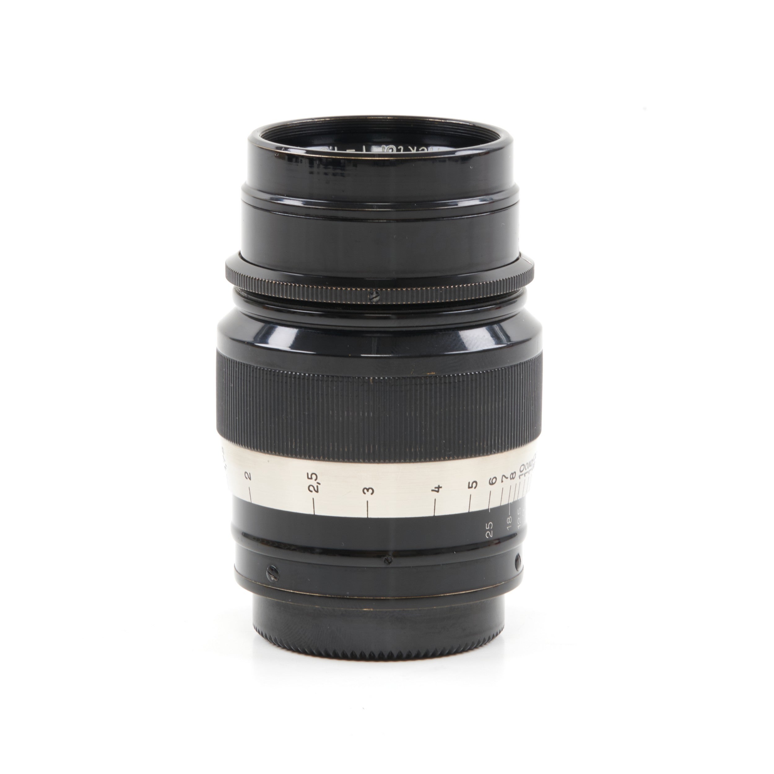 Leitz 73mm f1.9 Hektor Zwart Nikkel M39 Set