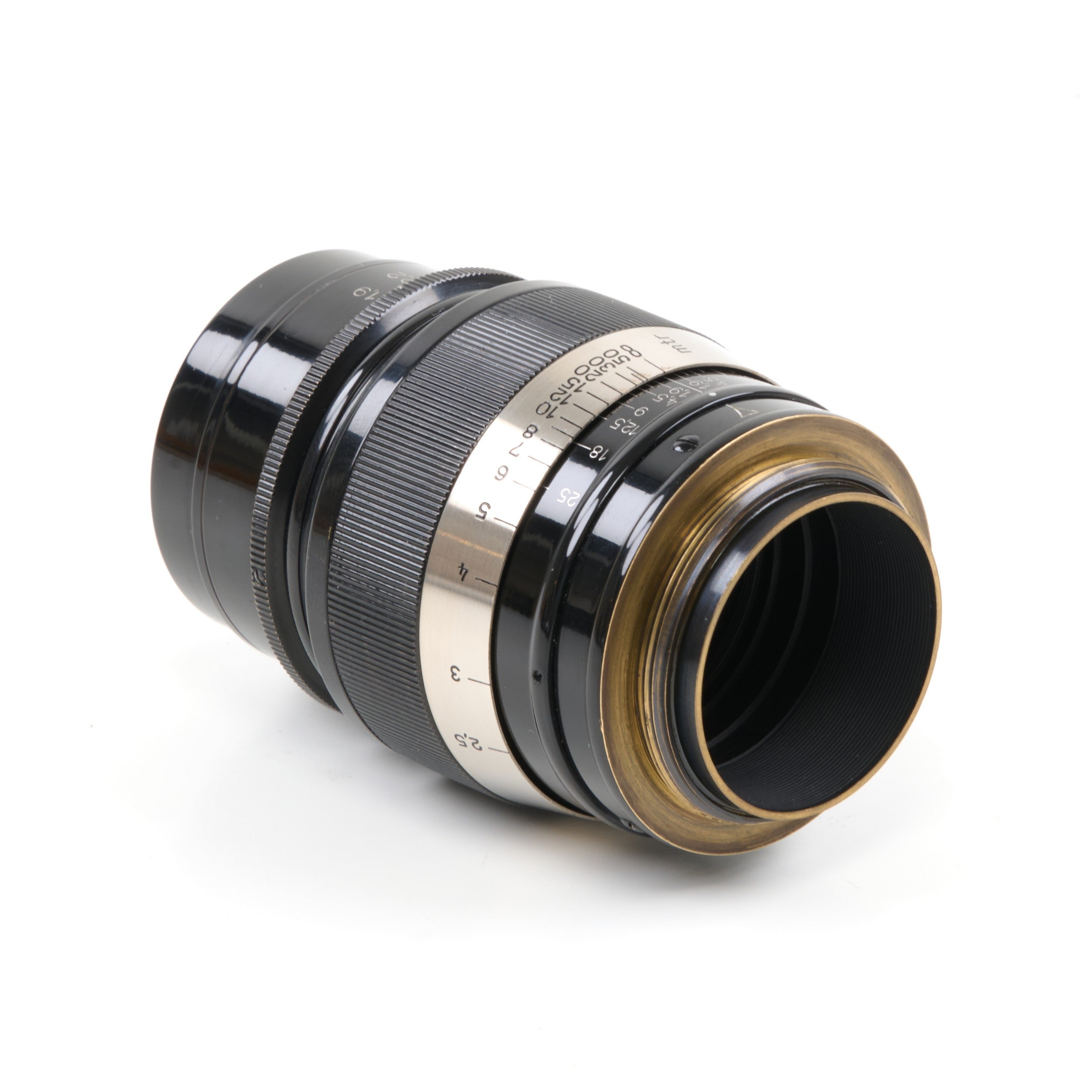 Leitz 73mm f1.9 Hektor Zwart Nikkel M39 Set
