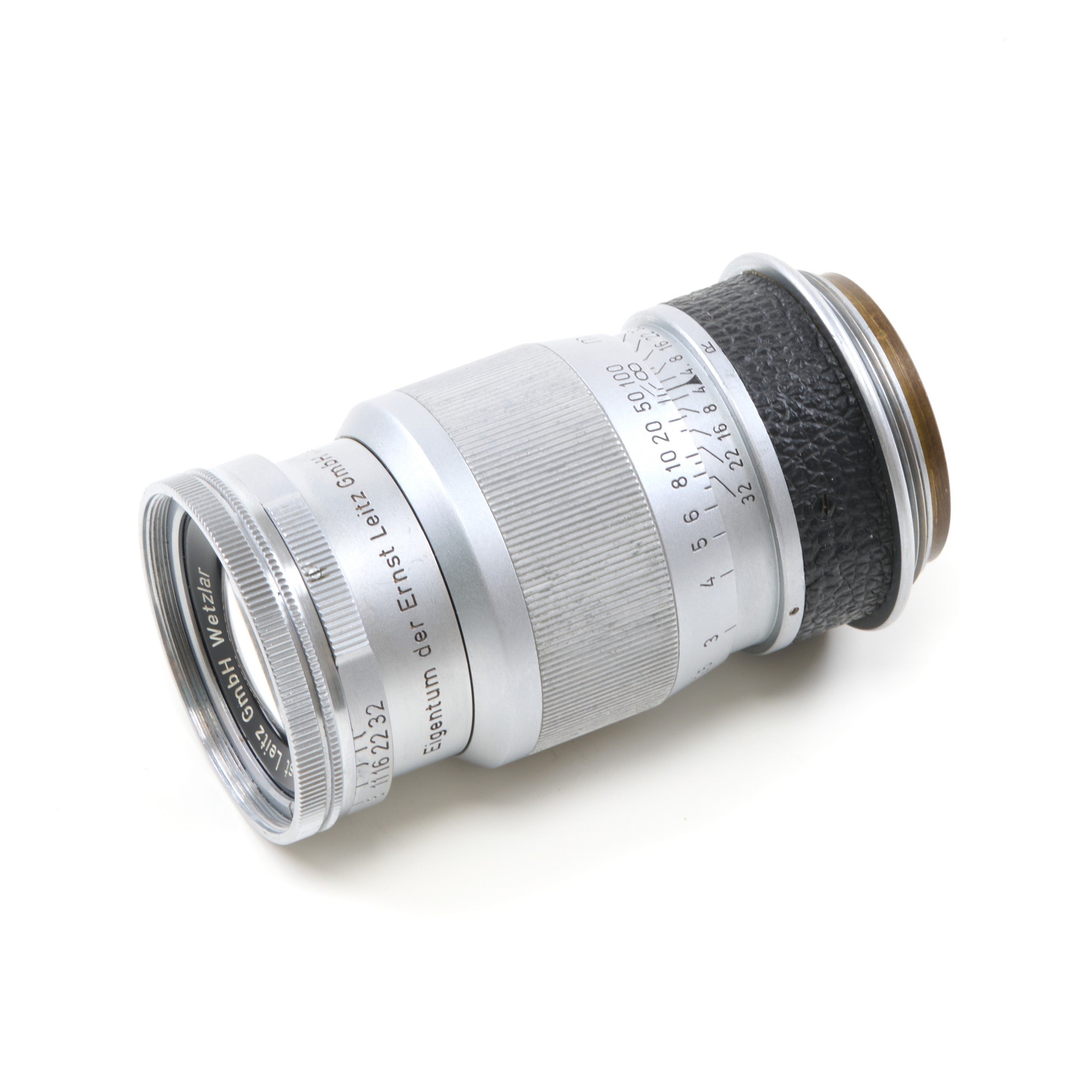 2x Leitz 90mm f4 Elmar M39 Prototype Lens Eigentum der Ernst Leitz GmbH Wetzlar Opeenvolgende Nummers