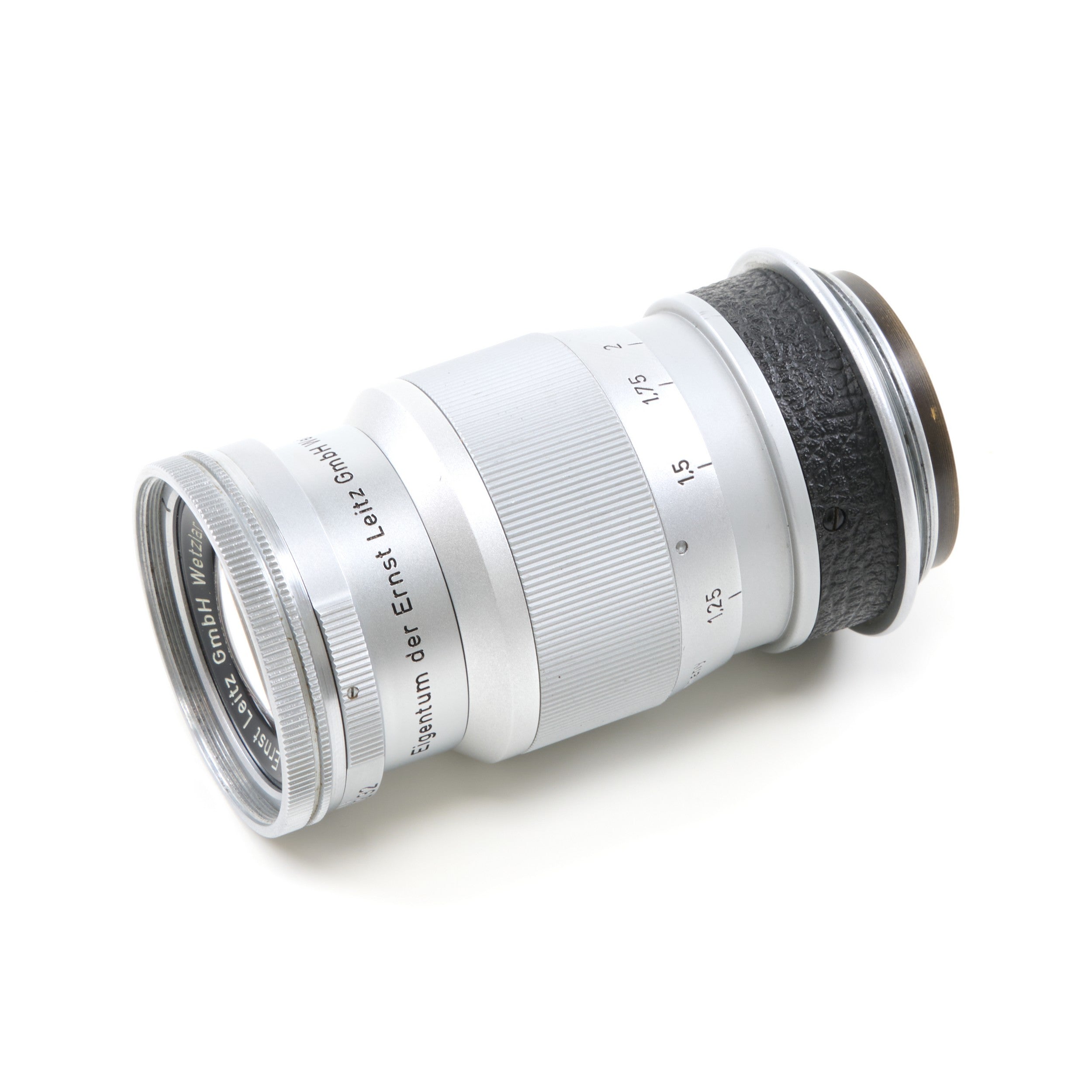 2x Leitz 90mm f4 Elmar M39 Prototype Lens Eigentum der Ernst Leitz GmbH Wetzlar Opeenvolgende Nummers