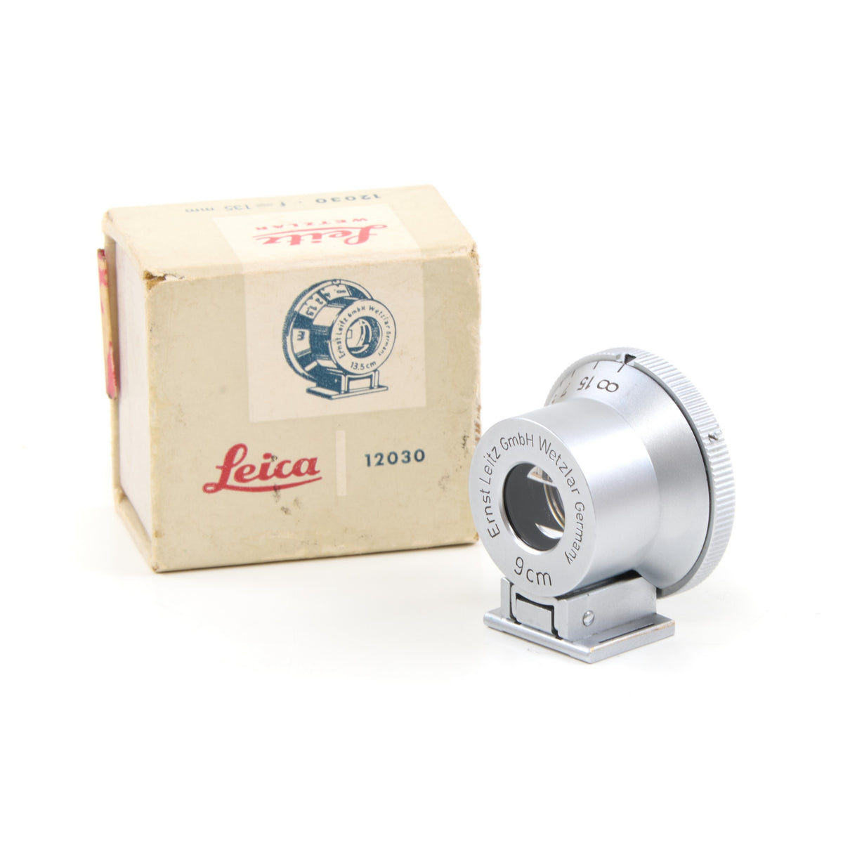 Leitz 90mm SGVOO Zoeker + Doos