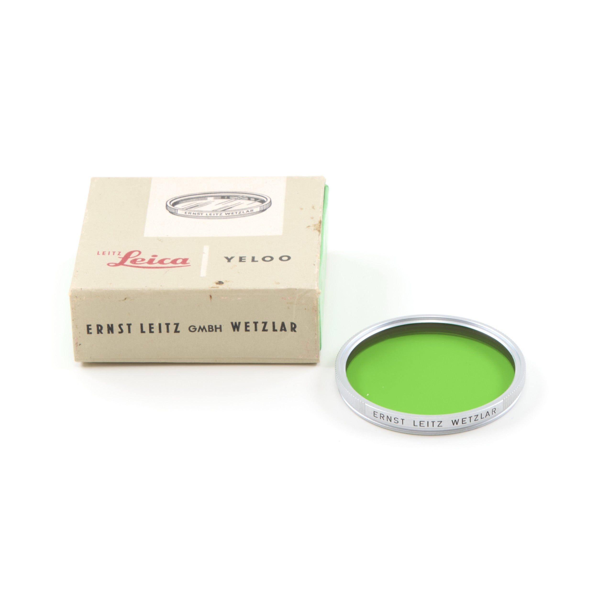 Leitz E43 GGR Groen Filter Chroom + Doos
