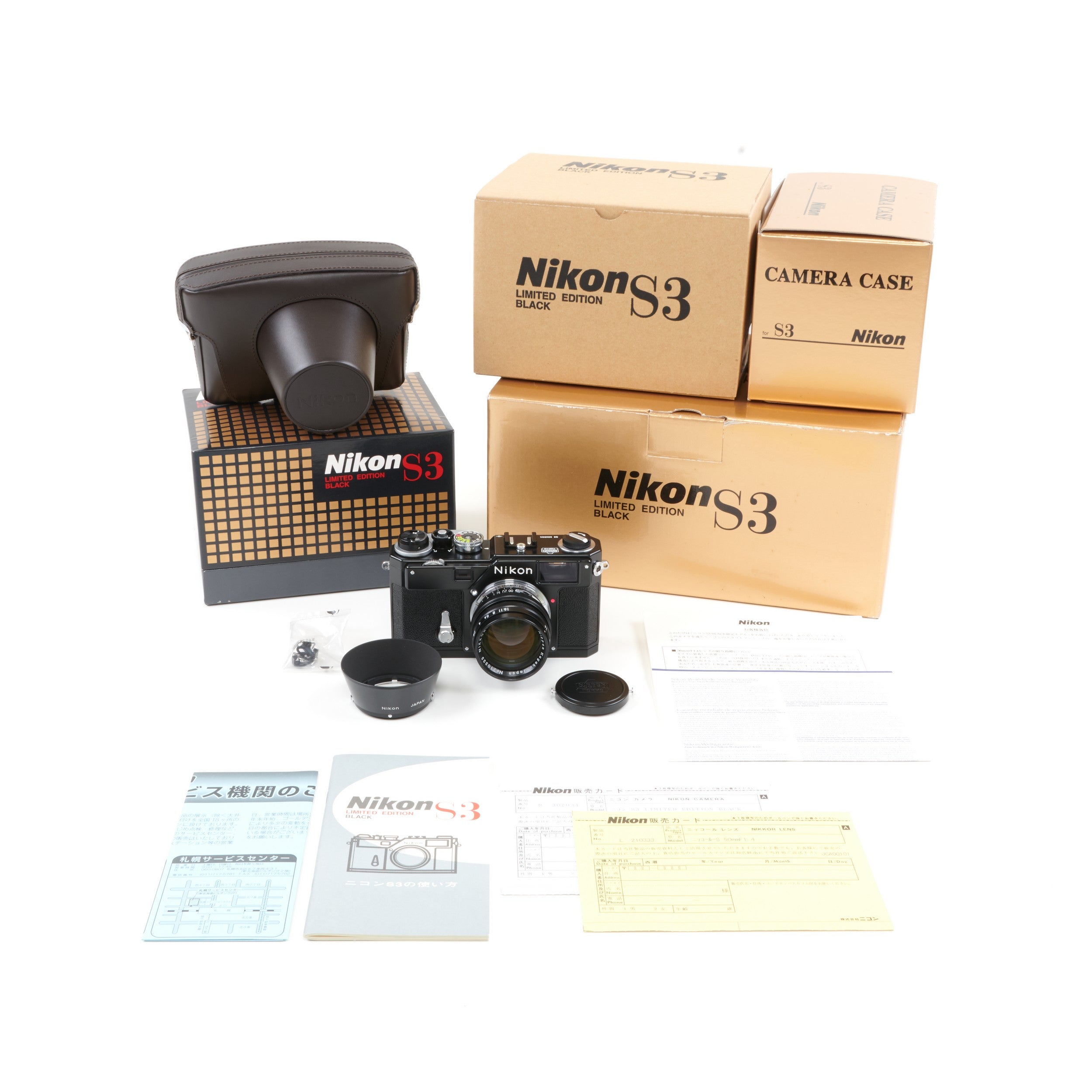 Nikon S3 Black Paint Limited Edition + Doos