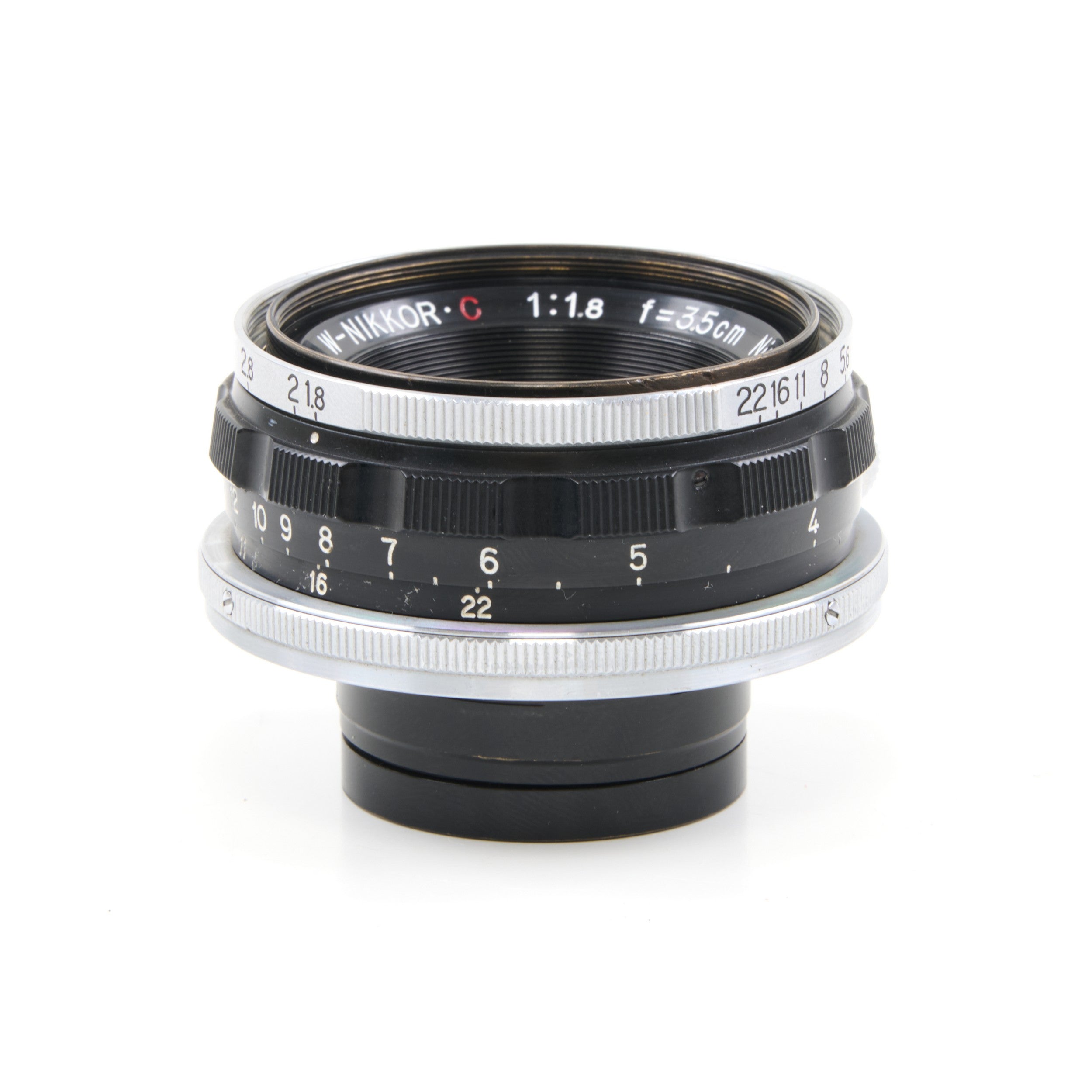 Nippon Kogaku W-Nikkor.C 35mm f1.8 Voor Nikon S Vatting