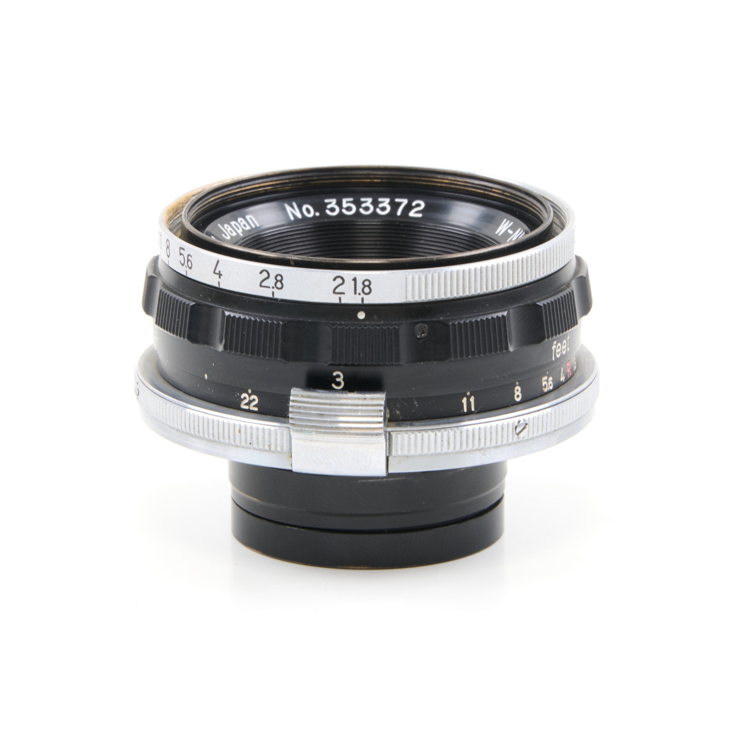 Nippon Kogaku W-Nikkor.C 35mm f1.8 Voor Nikon S Vatting