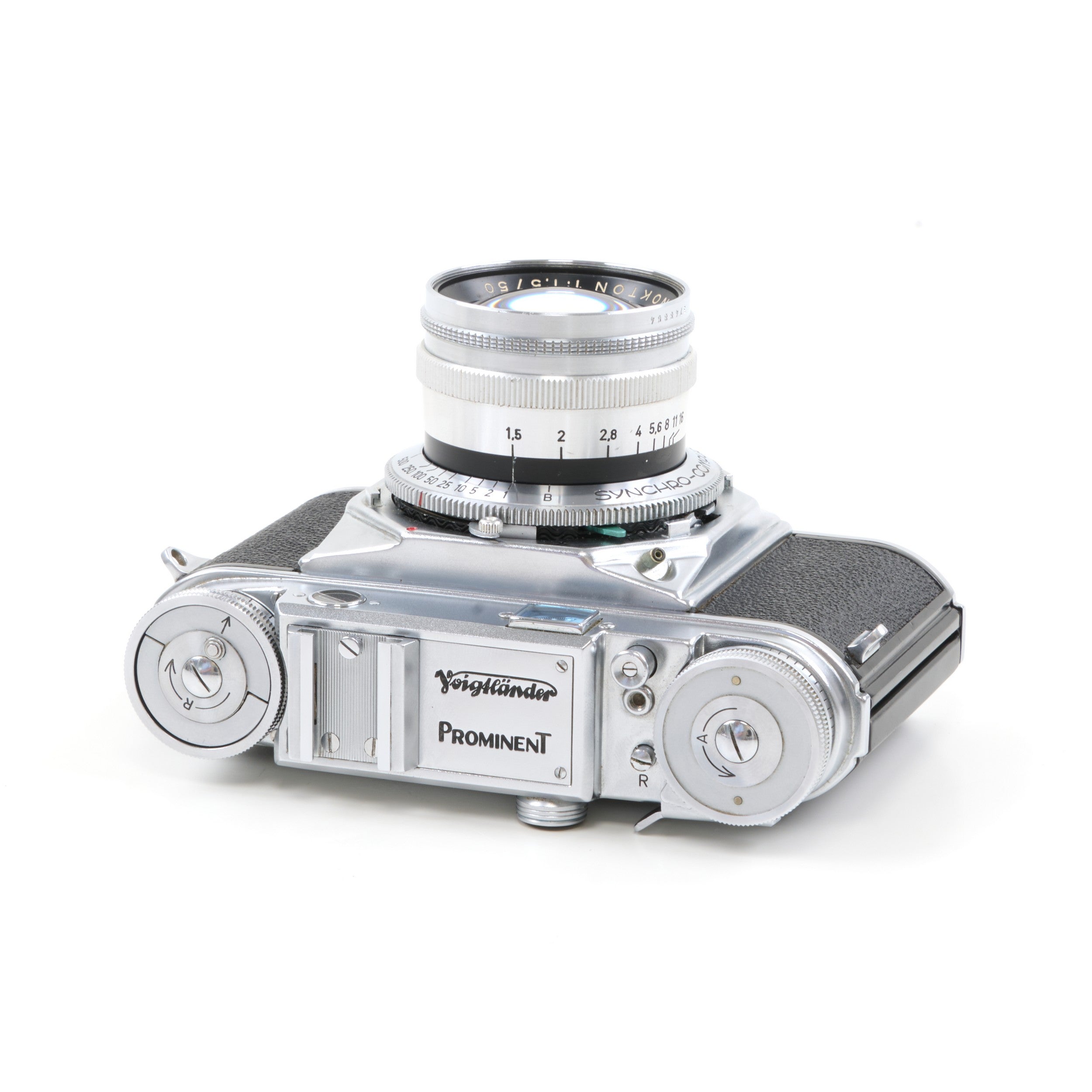 Voigtländer Prominent 3e Model + 50mm f1.5 Nokton + Doos