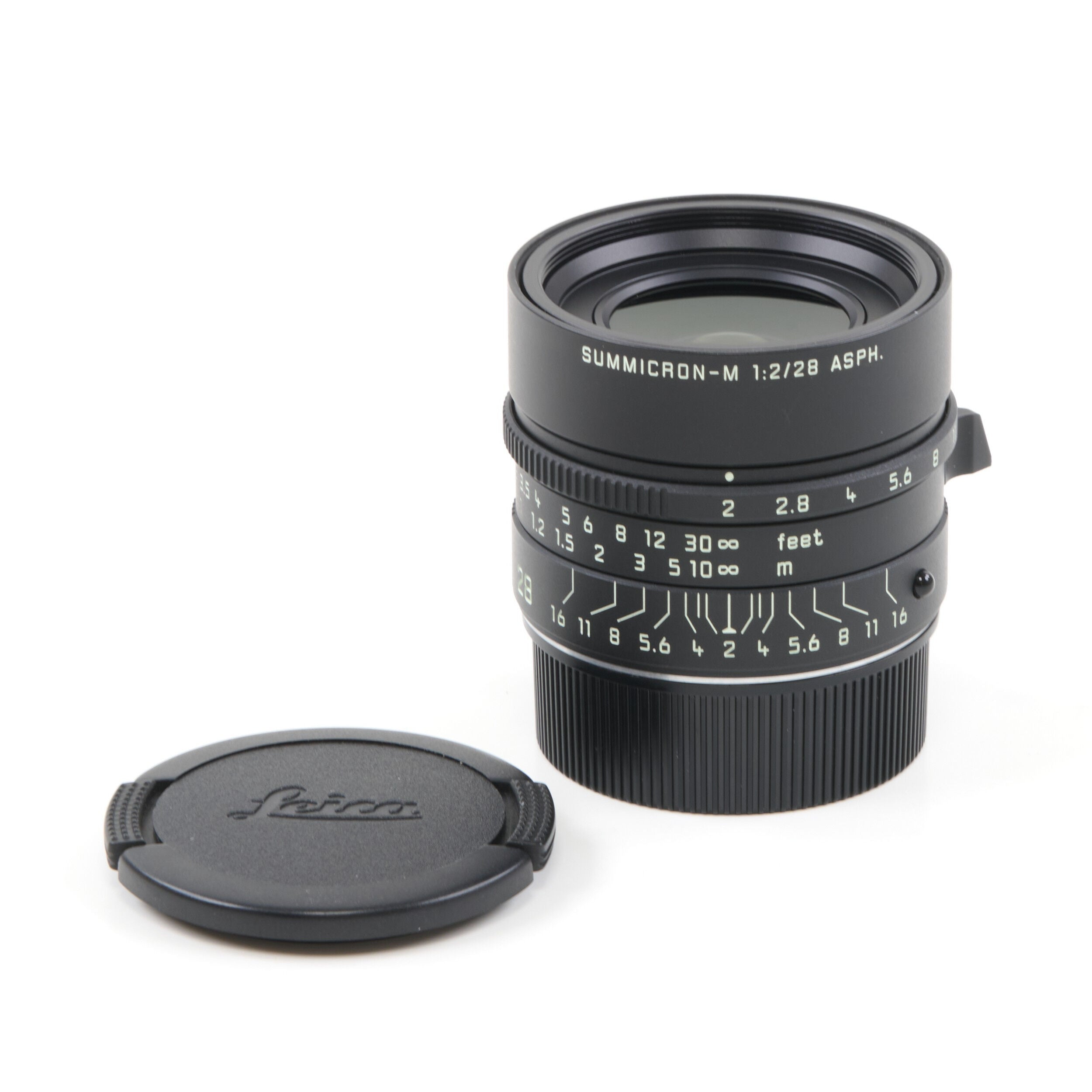Leica 28mm f2 Summicron-M Matt Black Paint + Doos