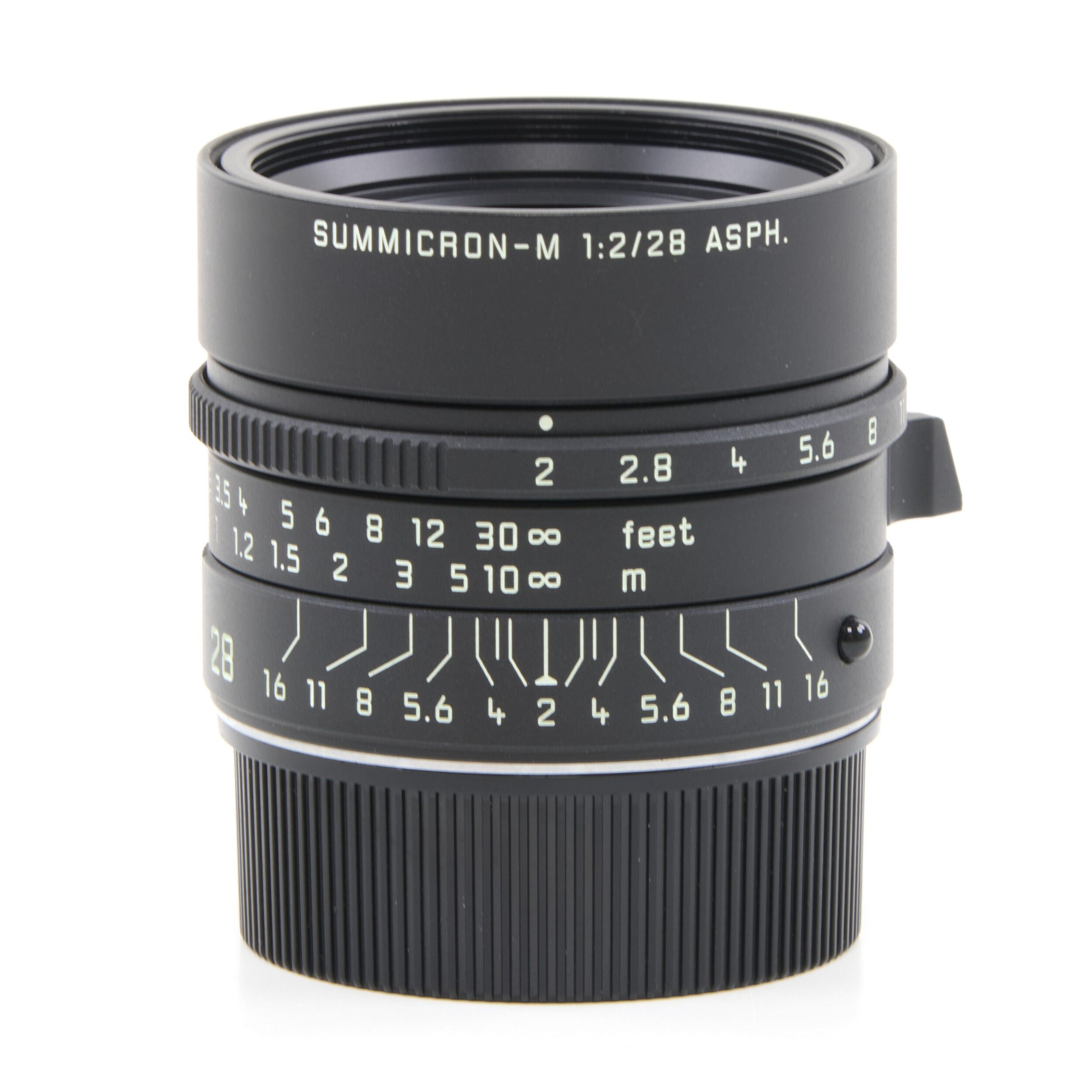 Leica 28mm f2 Summicron-M Matt Black Paint + Doos