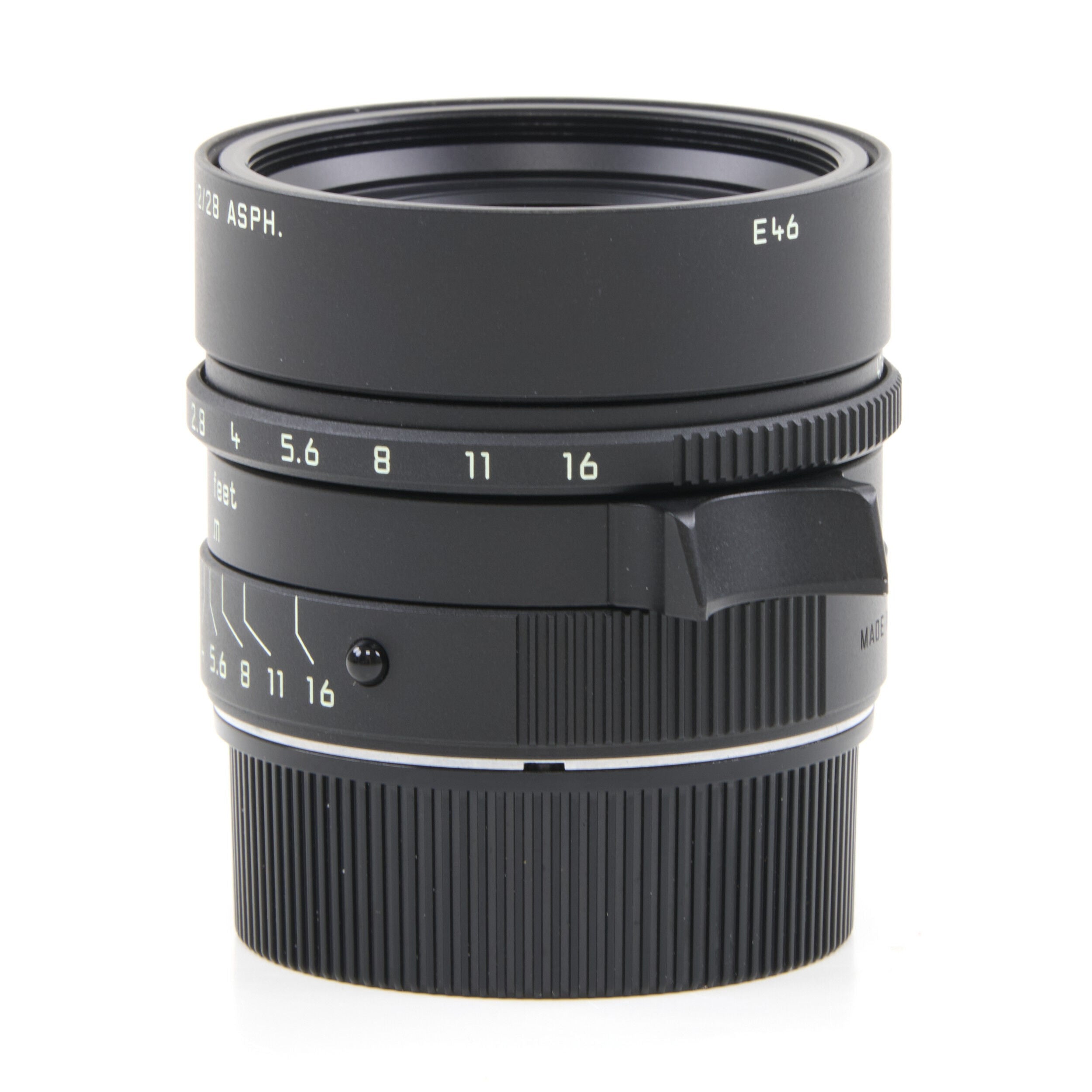Leica 28mm f2 Summicron-M Matt Black Paint + Doos