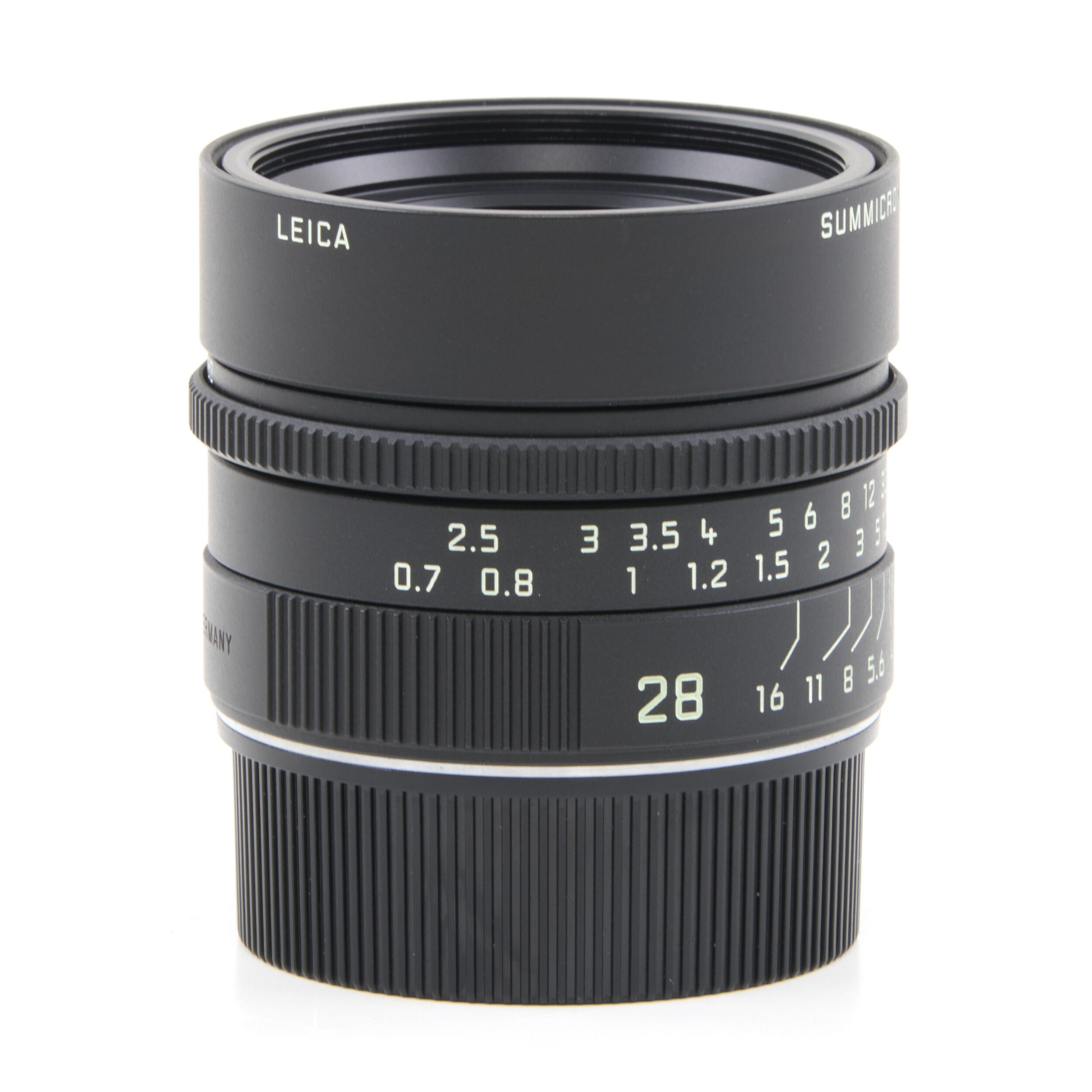 Leica 28mm f2 Summicron-M Matt Black Paint + Doos