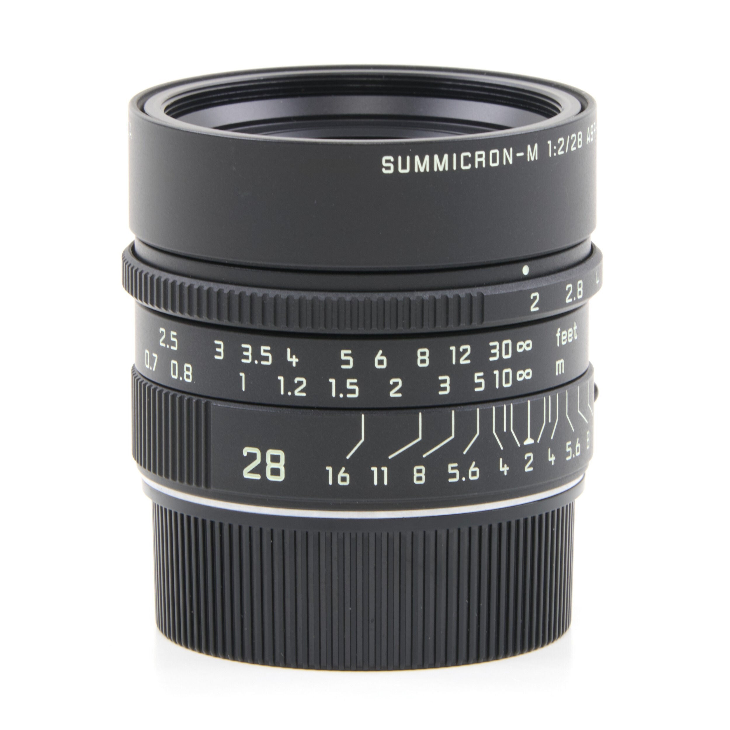 Leica 28mm f2 Summicron-M Matt Black Paint + Doos