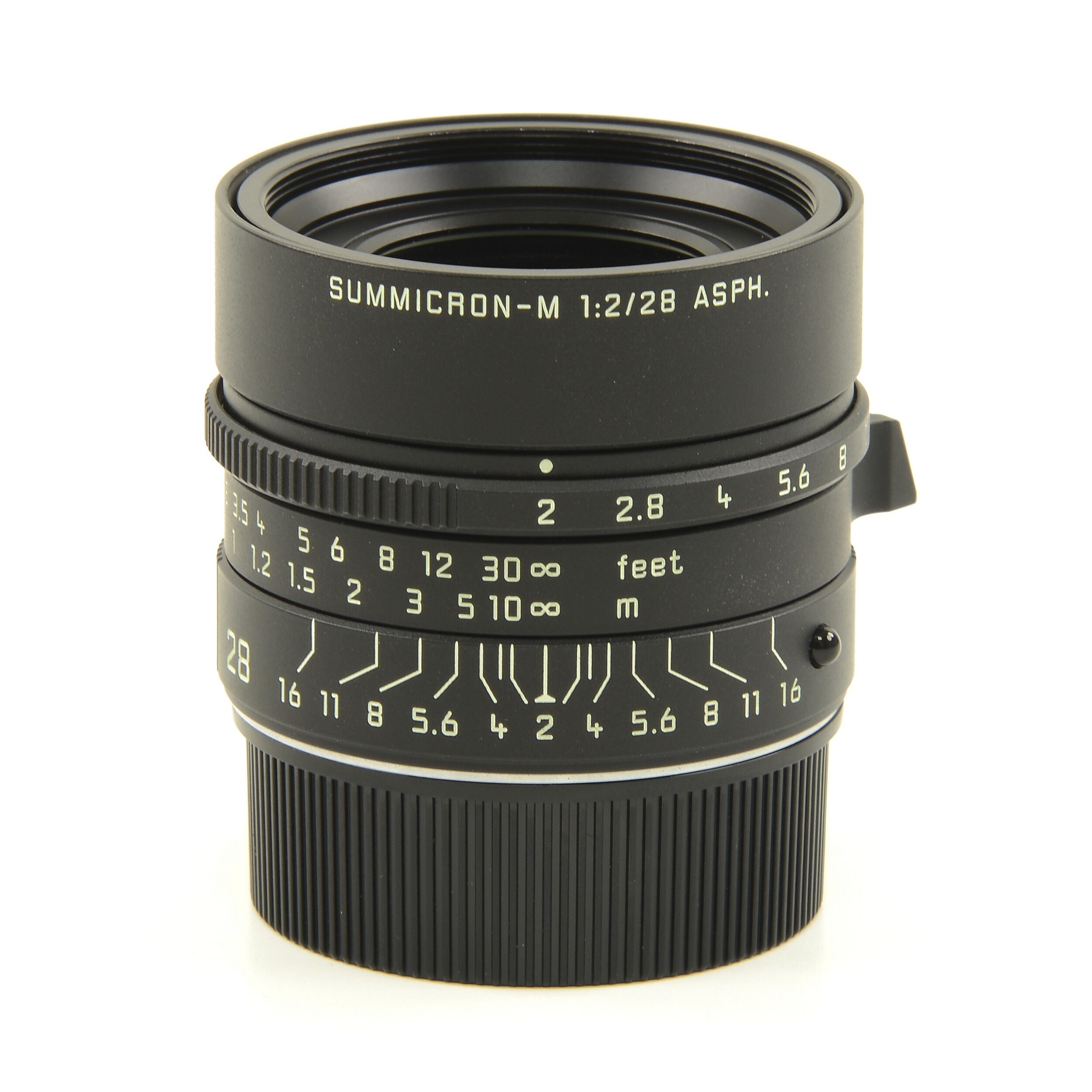 Leica 28mm f2 Summicron-M Matt Black Paint + Doos