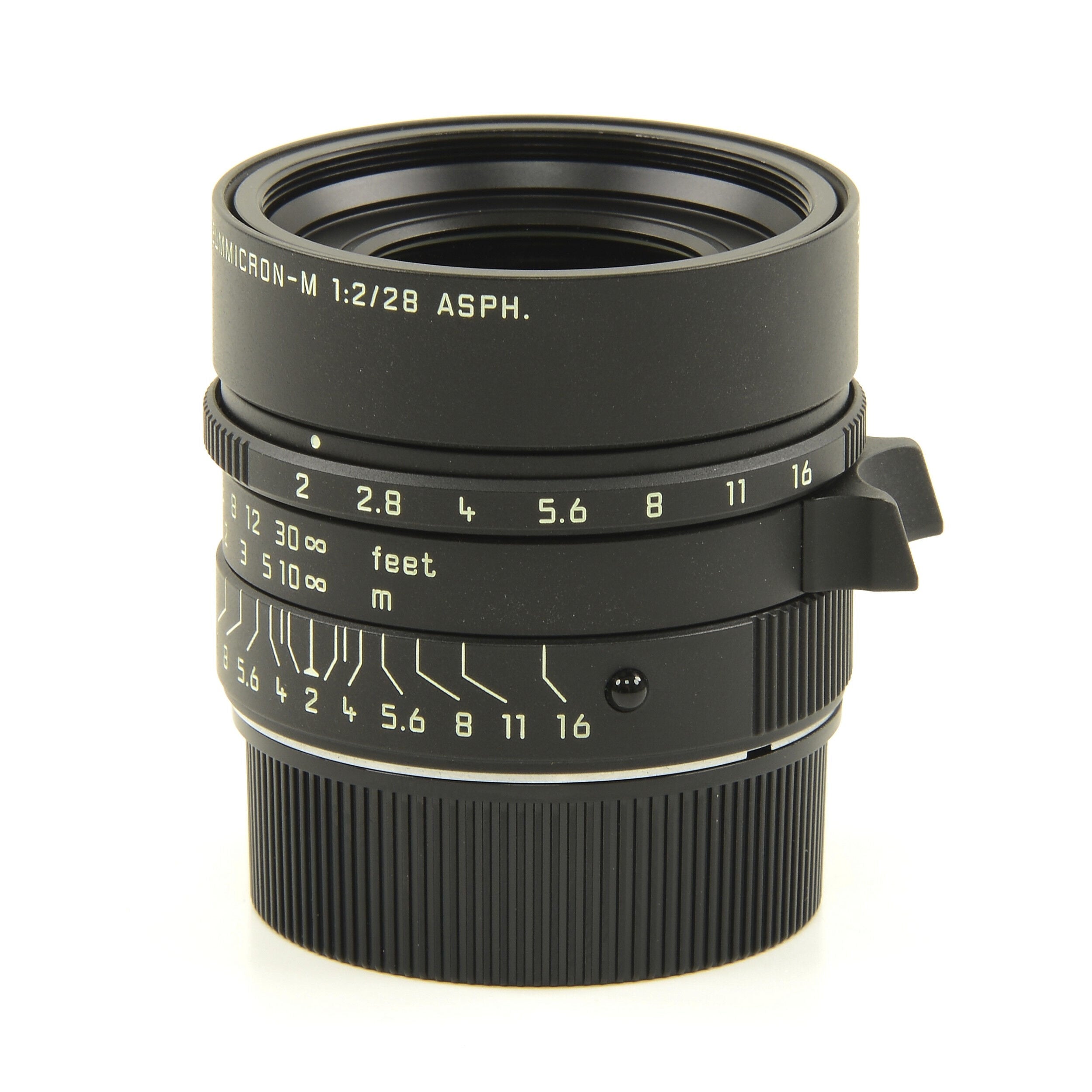 Leica 28mm f2 Summicron-M Matt Black Paint + Doos