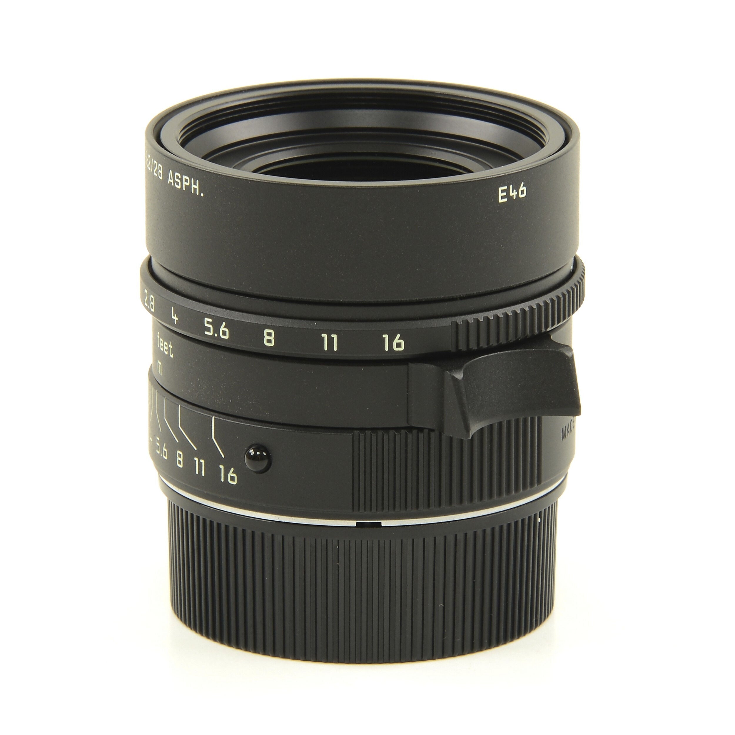 Leica 28mm f2 Summicron-M Matt Black Paint + Doos