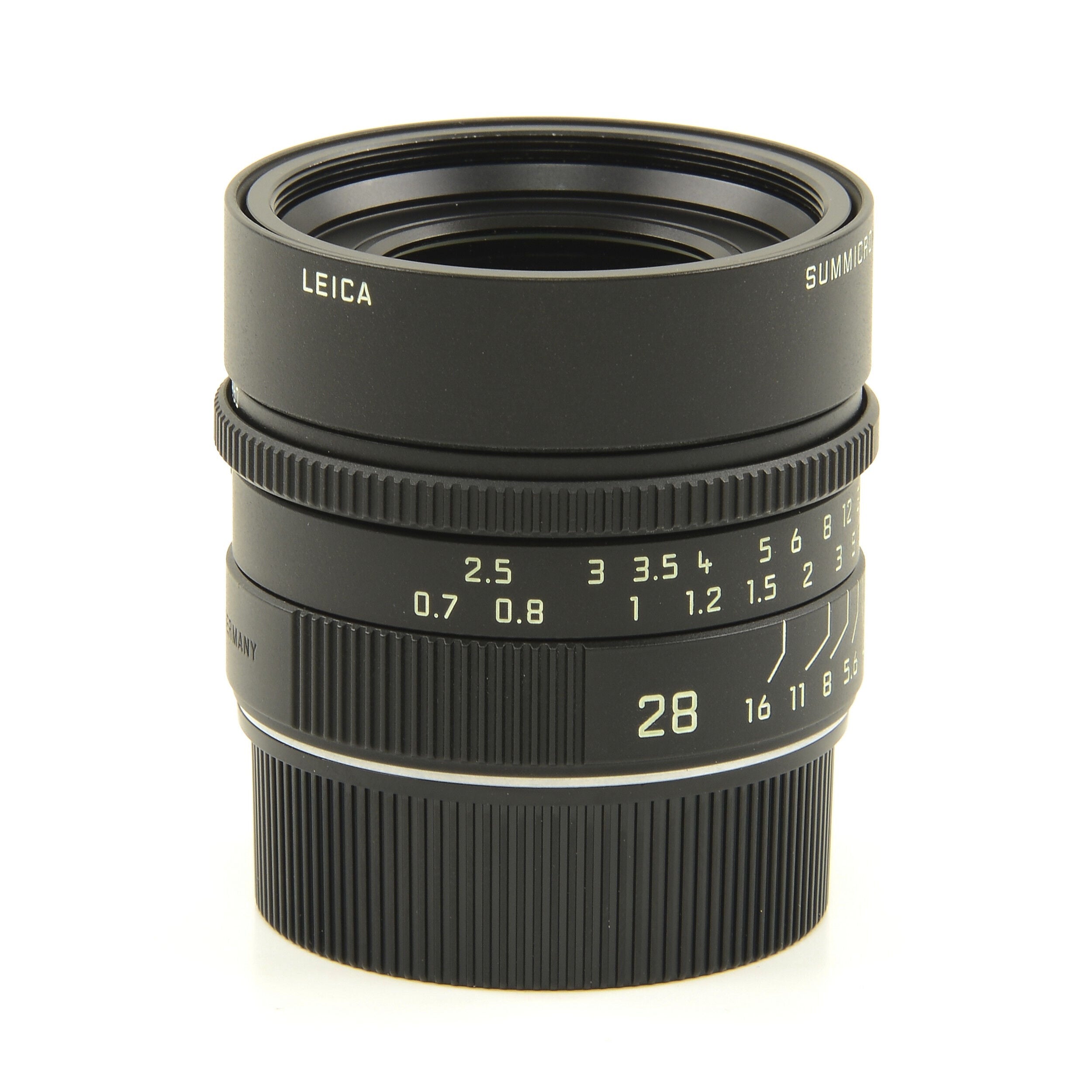 Leica 28mm f2 Summicron-M Matt Black Paint + Doos