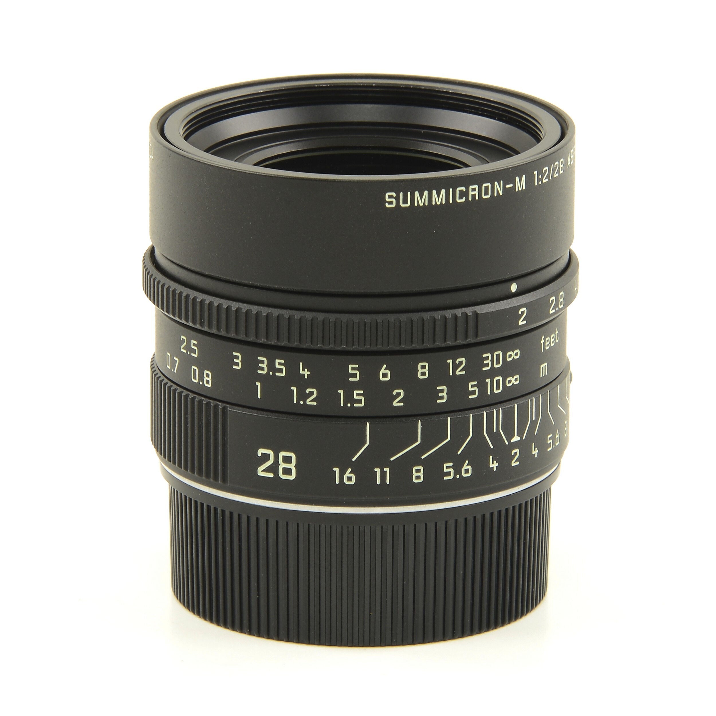 Leica 28mm f2 Summicron-M Matt Black Paint + Doos