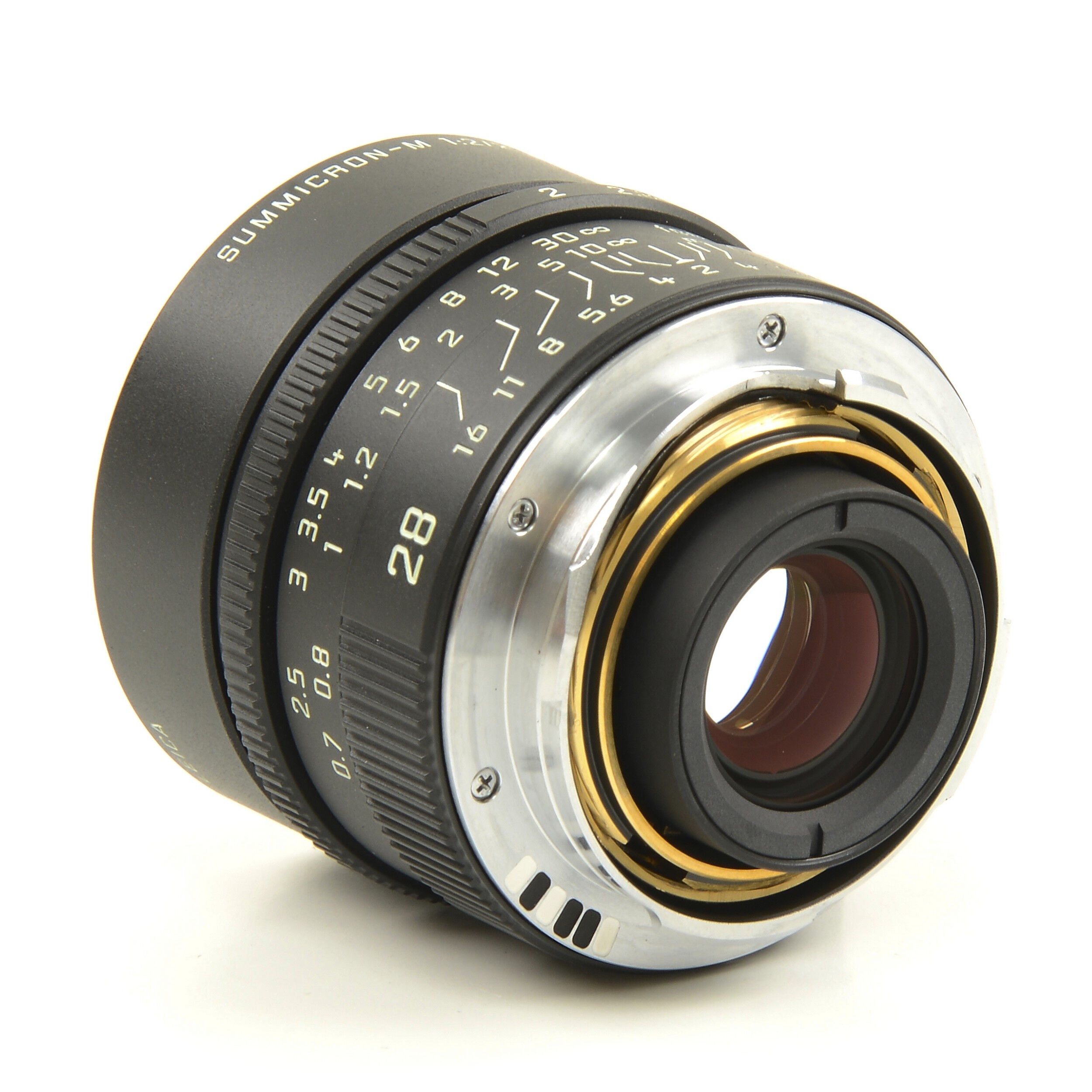 Leica 28mm f2 Summicron-M Matt Black Paint + Doos