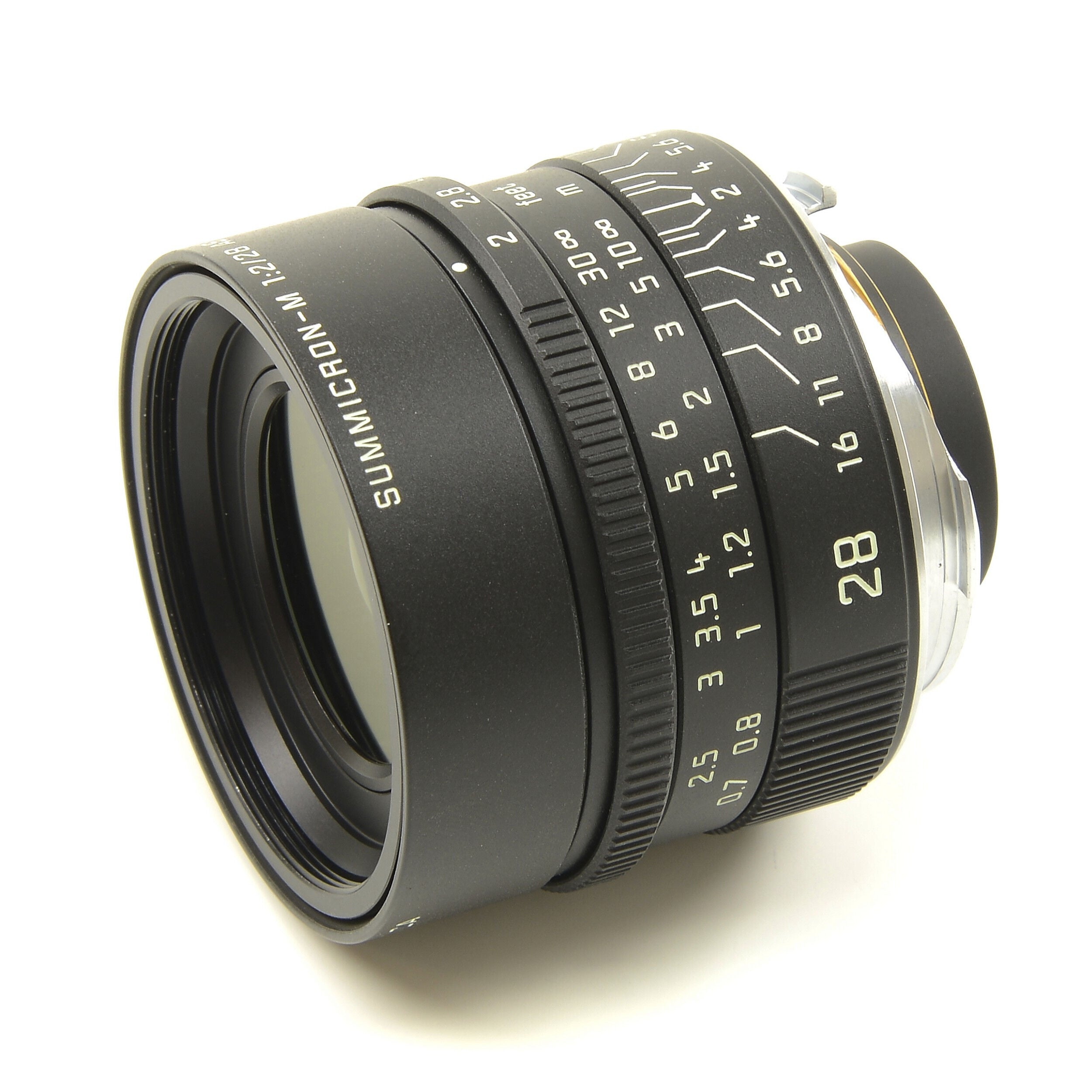 Leica 28mm f2 Summicron-M Matt Black Paint + Doos