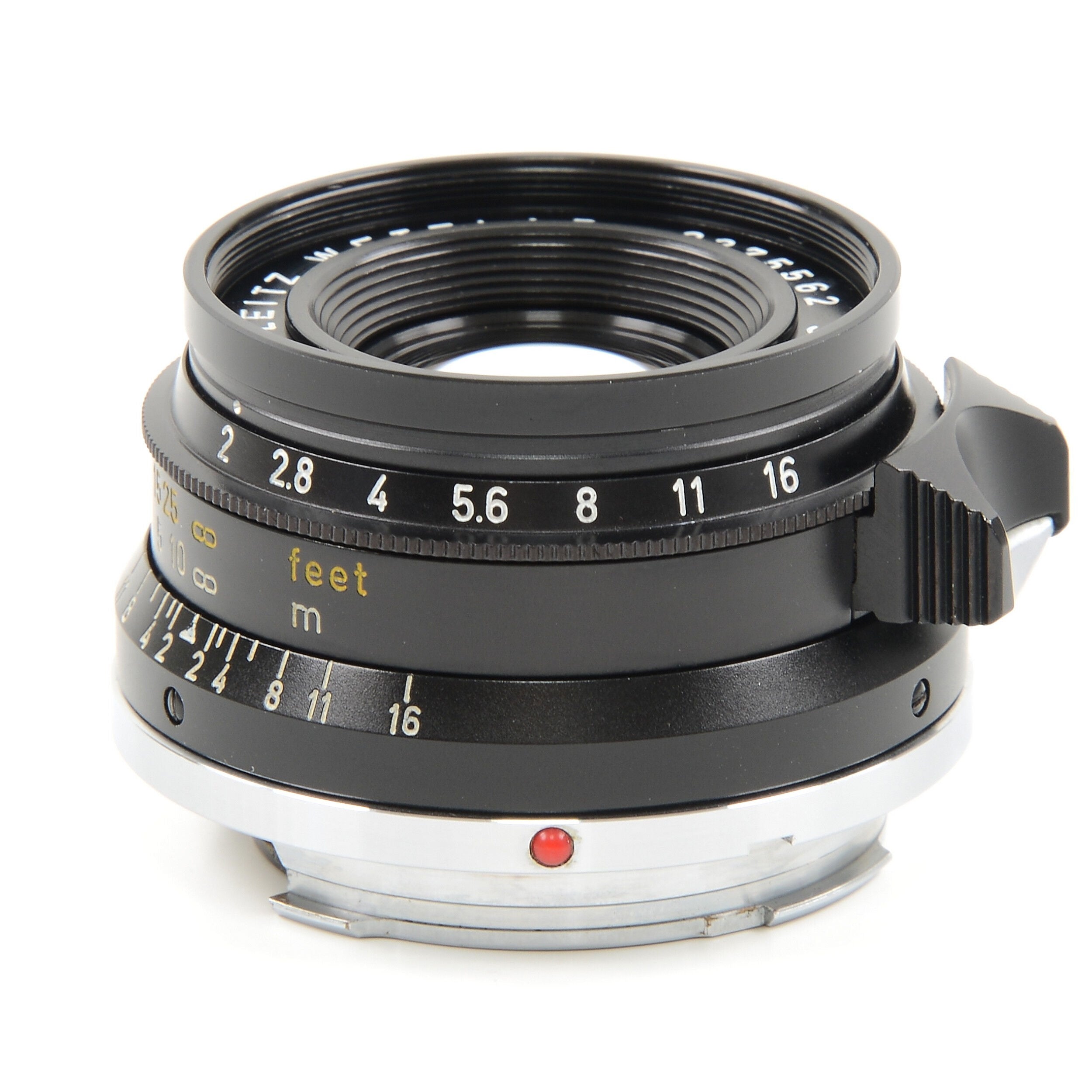 Leitz 35mm f2 Summicron 8 Element Black Chrome + Doos
