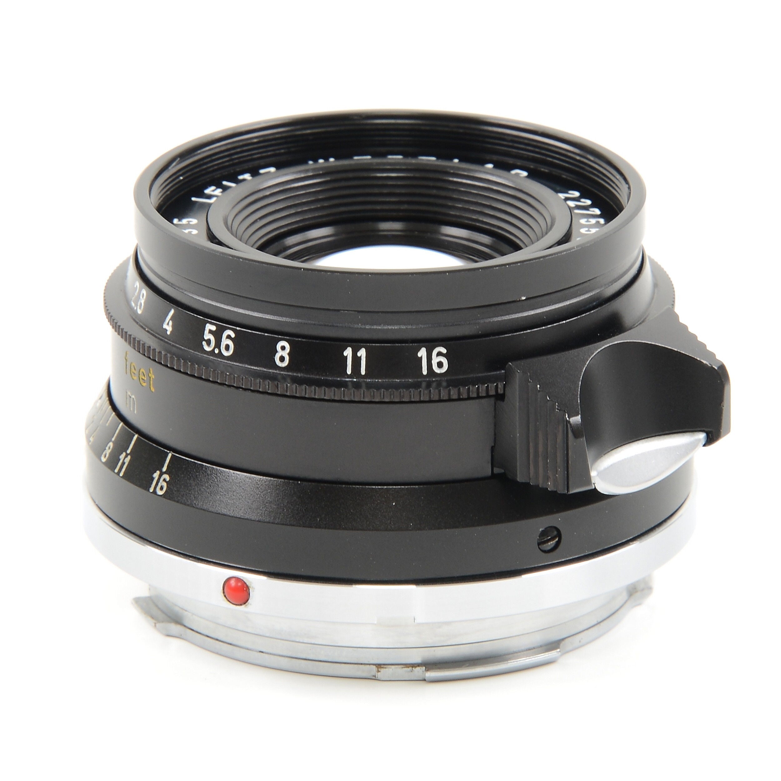 Leitz 35mm f2 Summicron 8 Element Black Chrome + Doos
