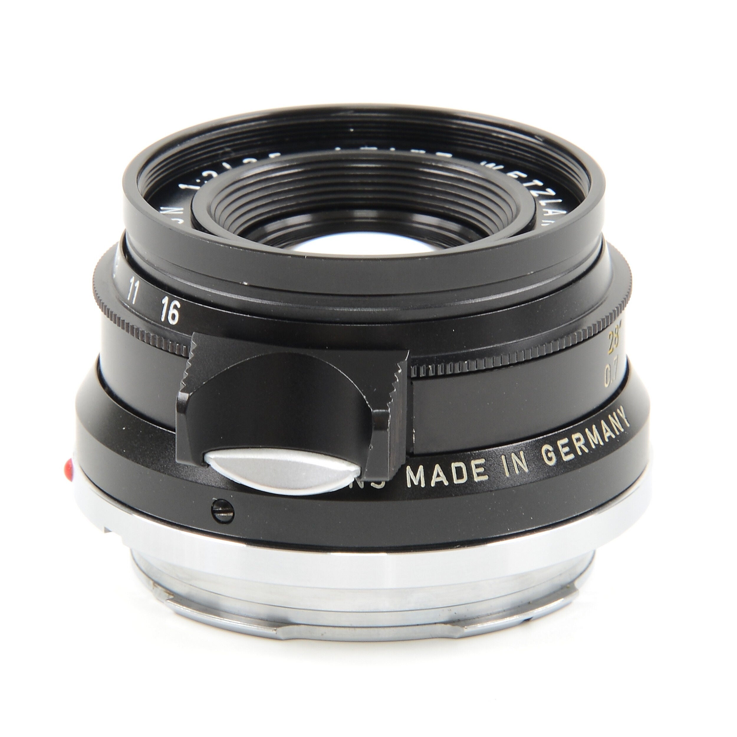 Leitz 35mm f2 Summicron 8 Element Black Chrome + Doos