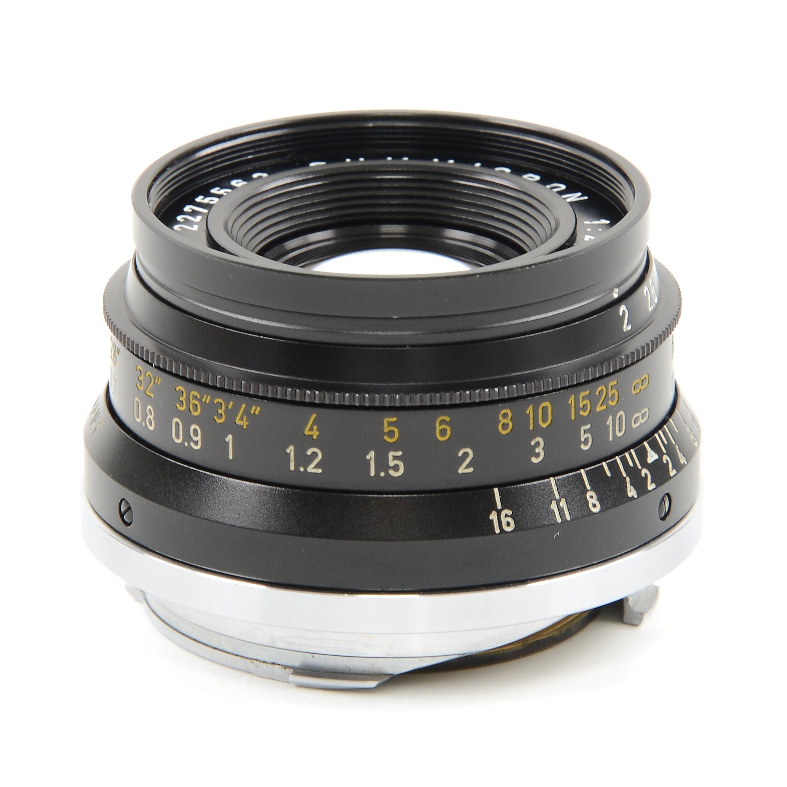 Leitz 35mm f2 Summicron 8 Element Black Chrome + Doos