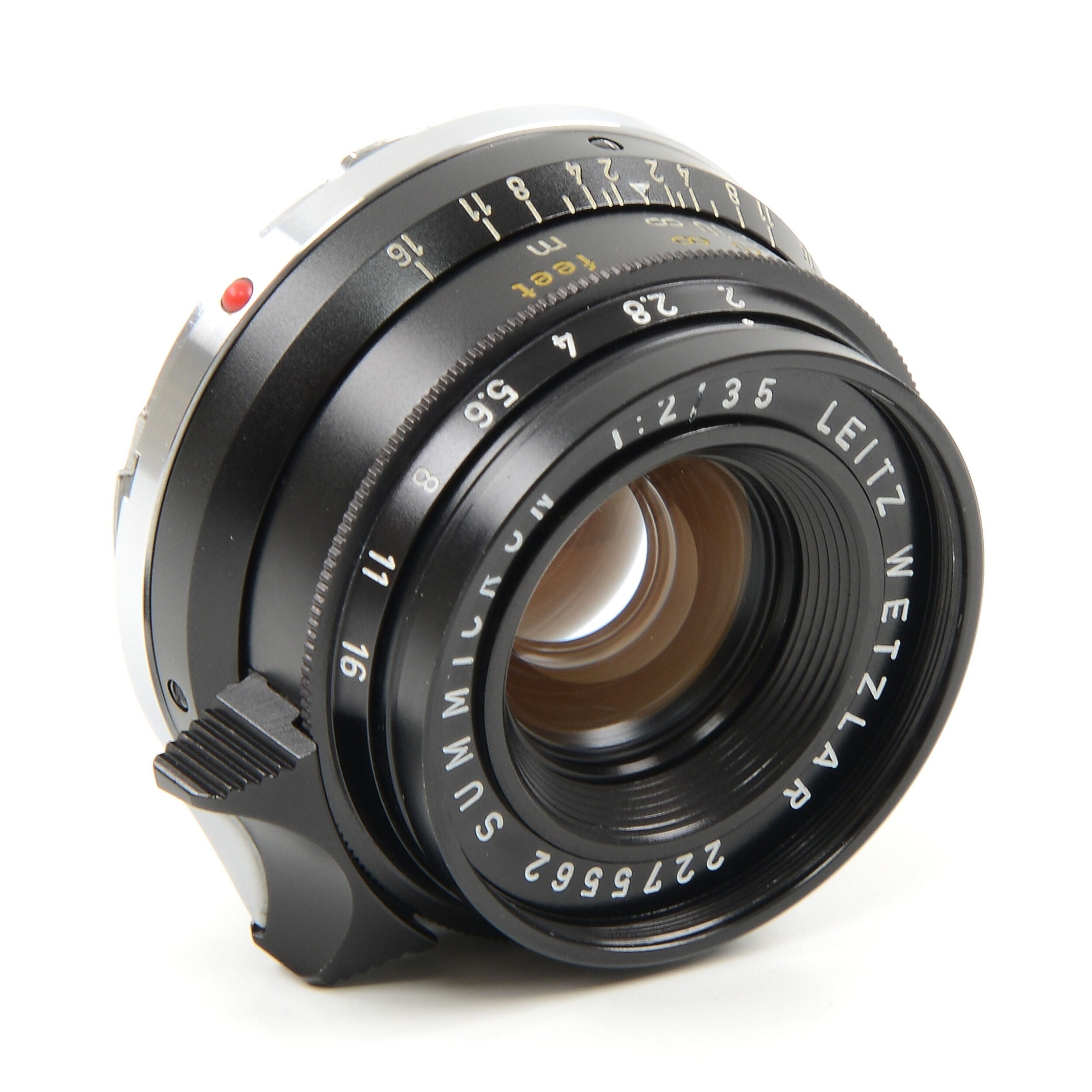 Leitz 35mm f2 Summicron 8 Element Black Chrome + Doos