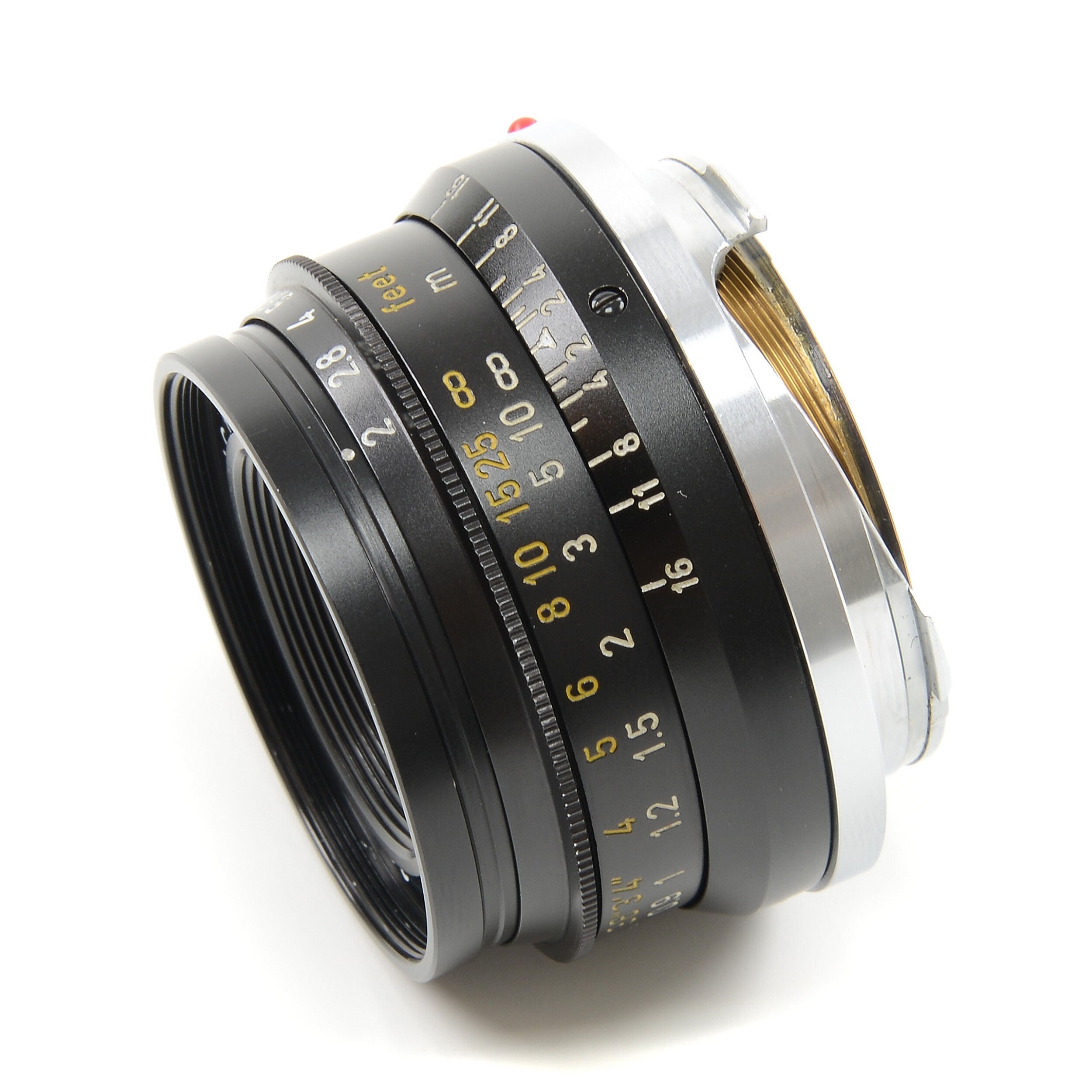 Leitz 35mm f2 Summicron 8 Element Black Chrome + Doos