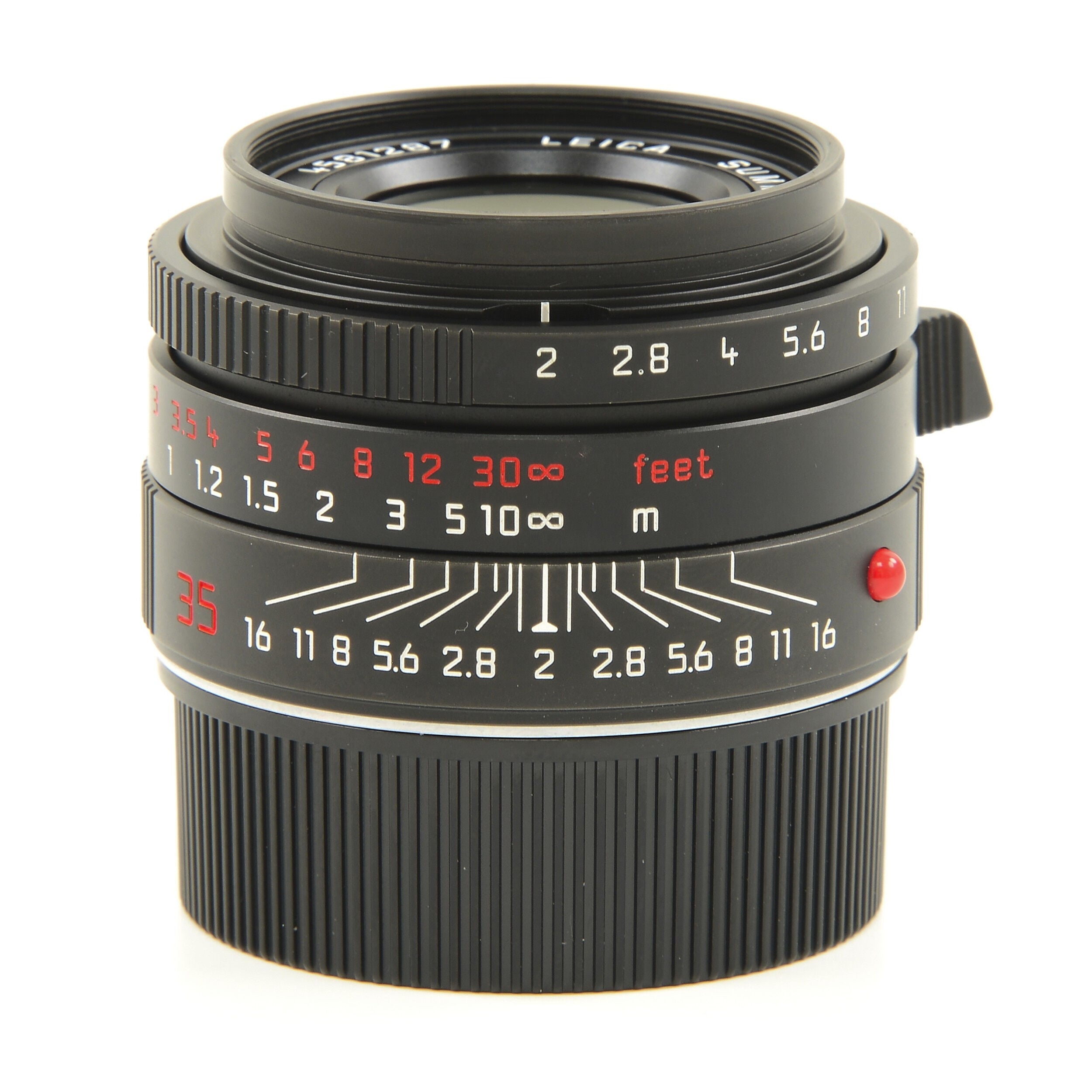 Leica 35mm f2 Summicron-M ASPH Limited Edition Zwart Chroom + Doos