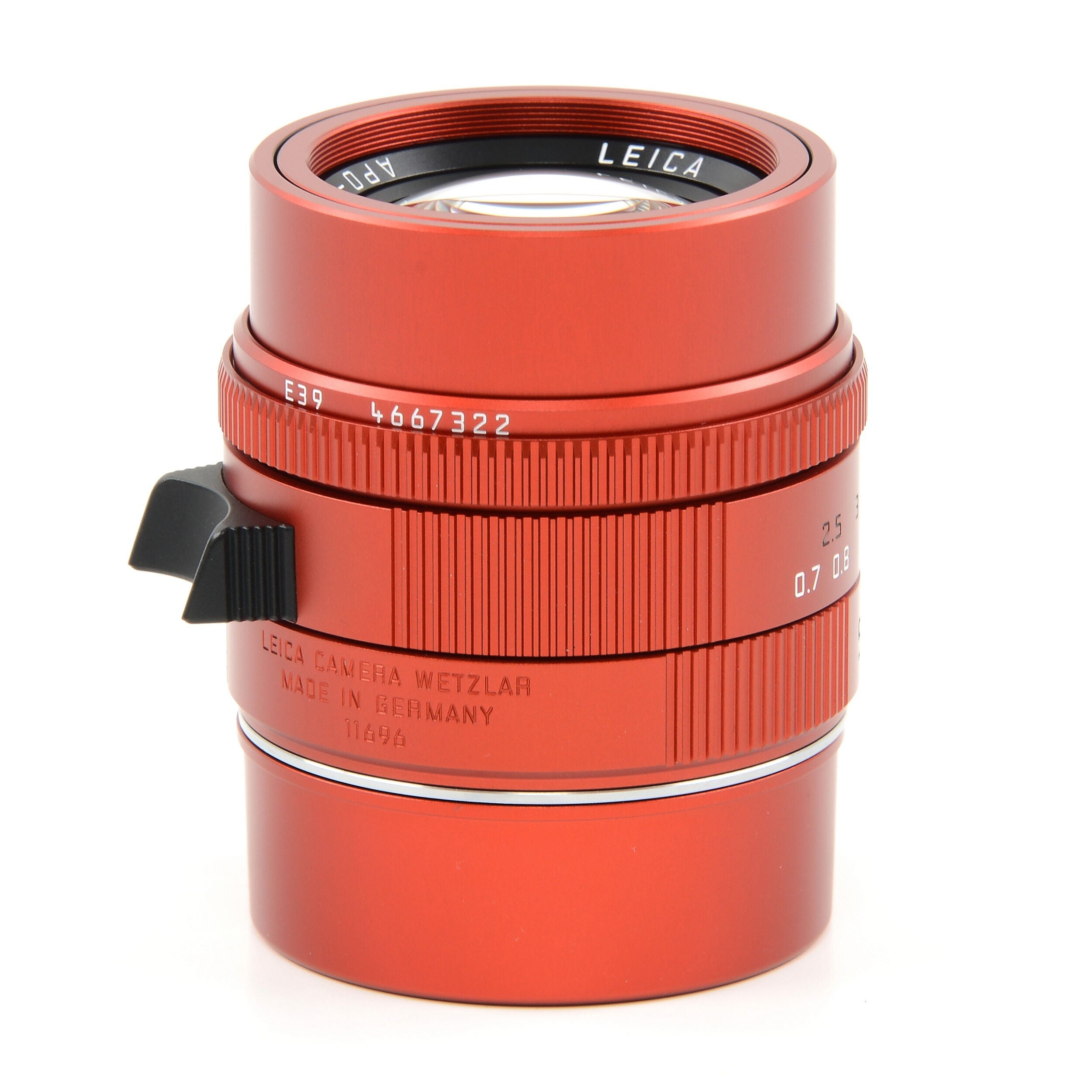 Leica 50mm f2 APO-Summicron Red Anodized Limited Edition + Doos