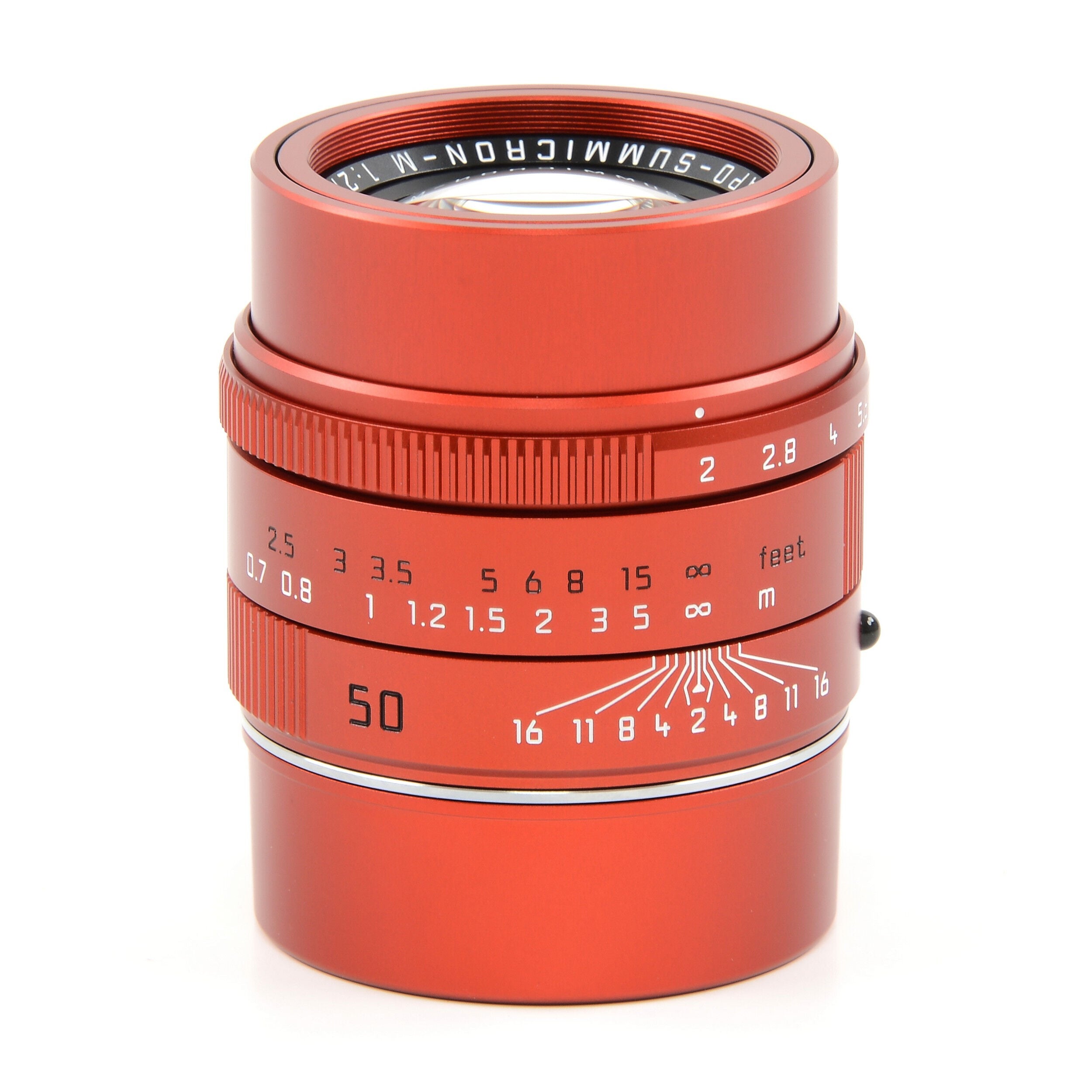 Leica 50mm f2 APO-Summicron Red Anodized Limited Edition + Doos