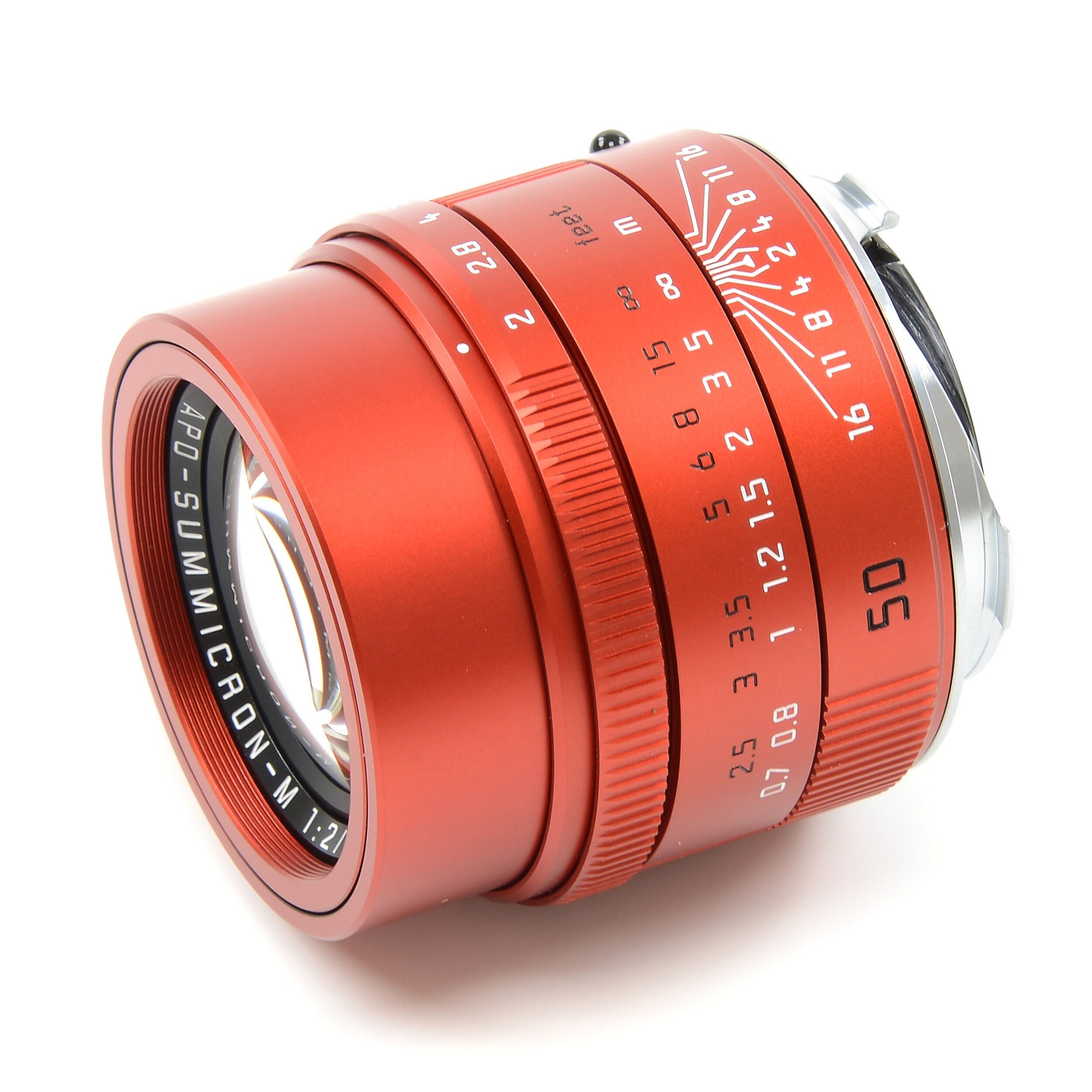 Leica 50mm f2 APO-Summicron Red Anodized Limited Edition + Doos