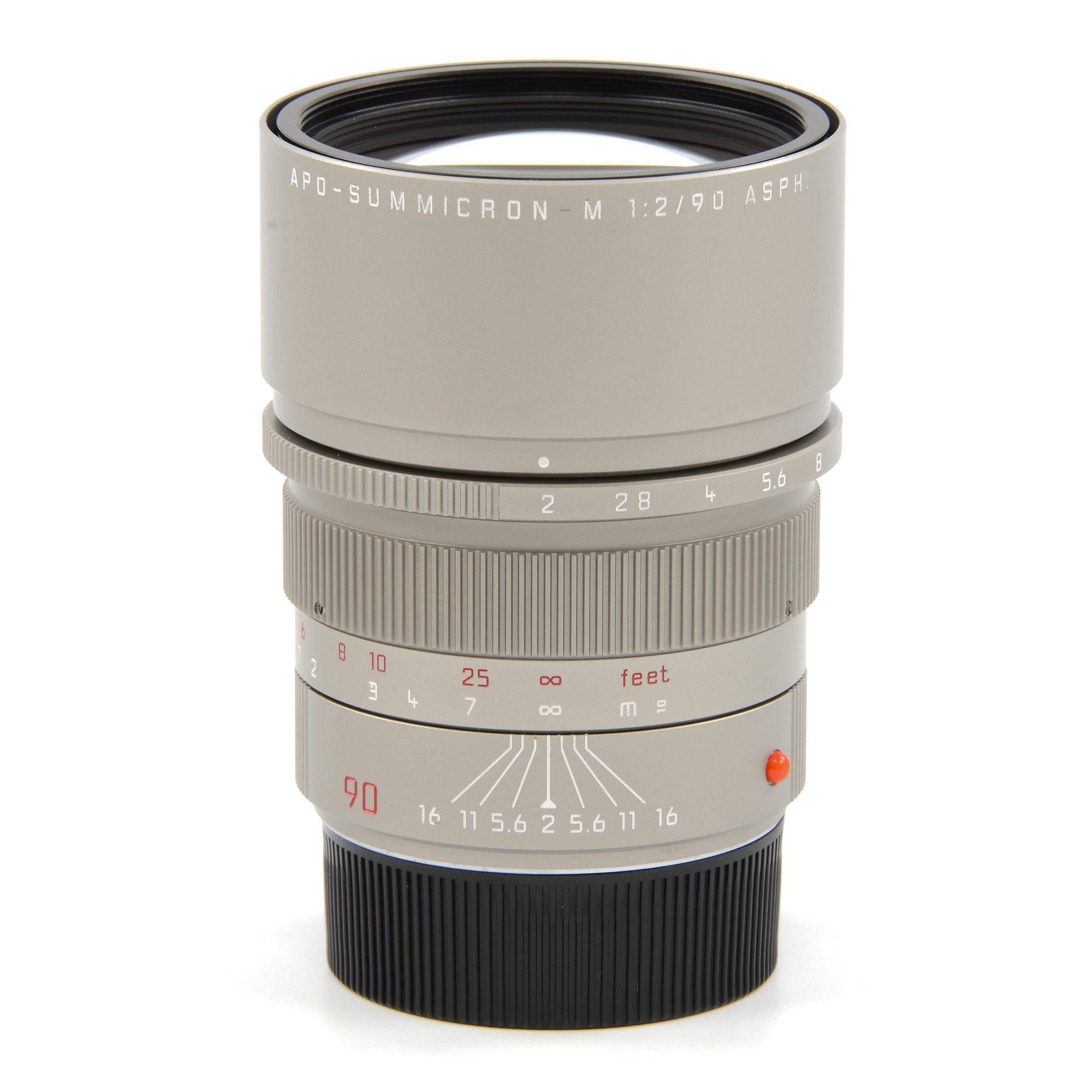 Leica 90mm f2 APO-Summicron-M ASPH Titanium + Doos