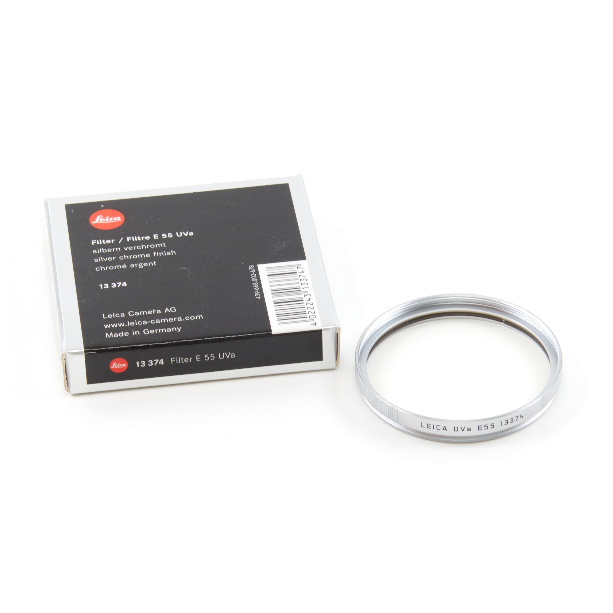 Leica E55 UVA Filter Chroom + Doos