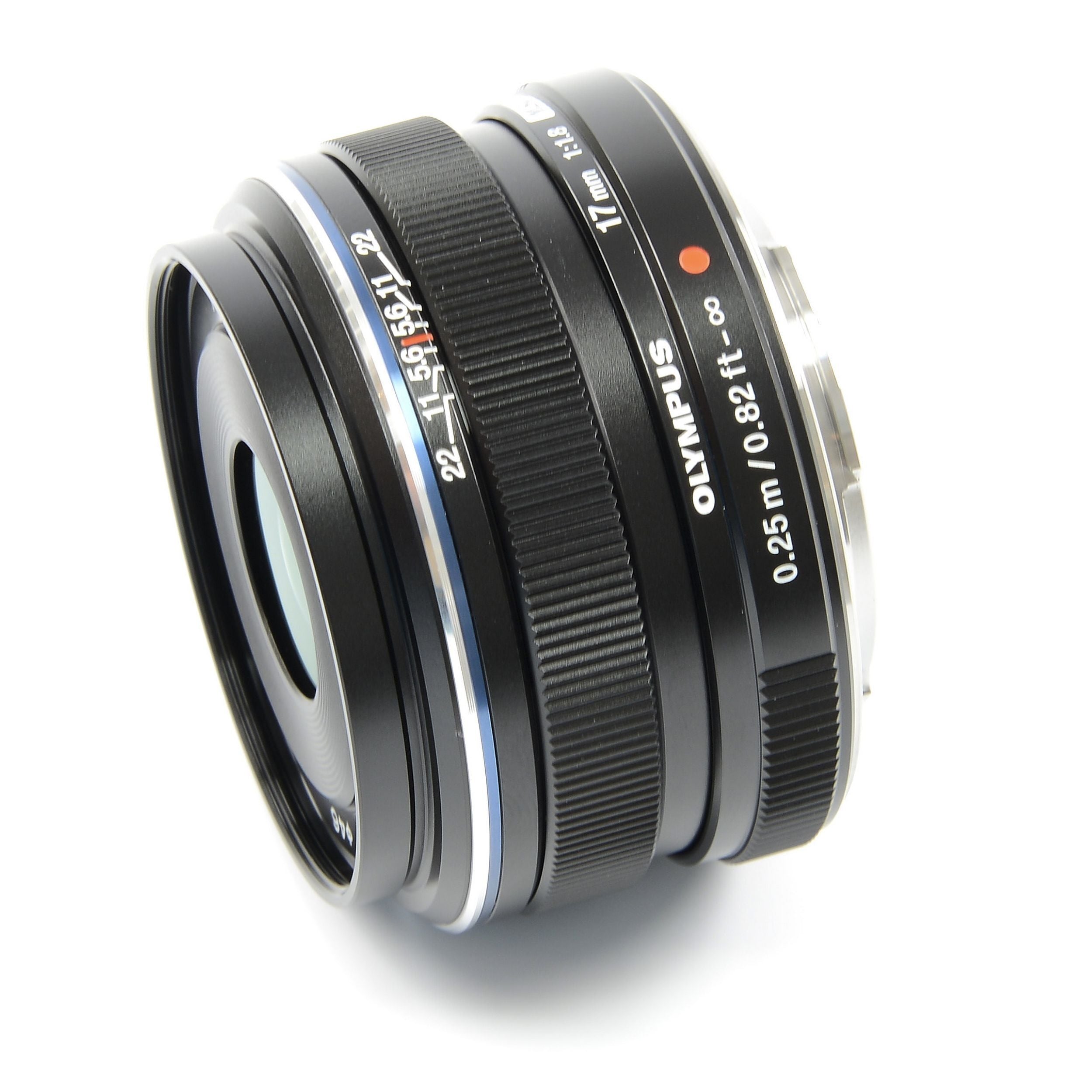 Olympus M. Zuiko Digital 17mm f1.8 MSC Lens Zwart + Doos