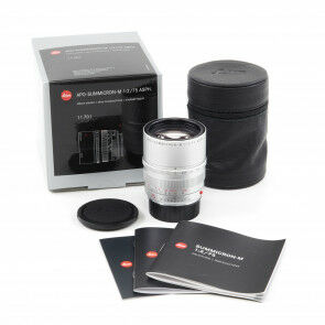 Leica 75mm f2 APO-Summicron-M ASPH Silver + Box